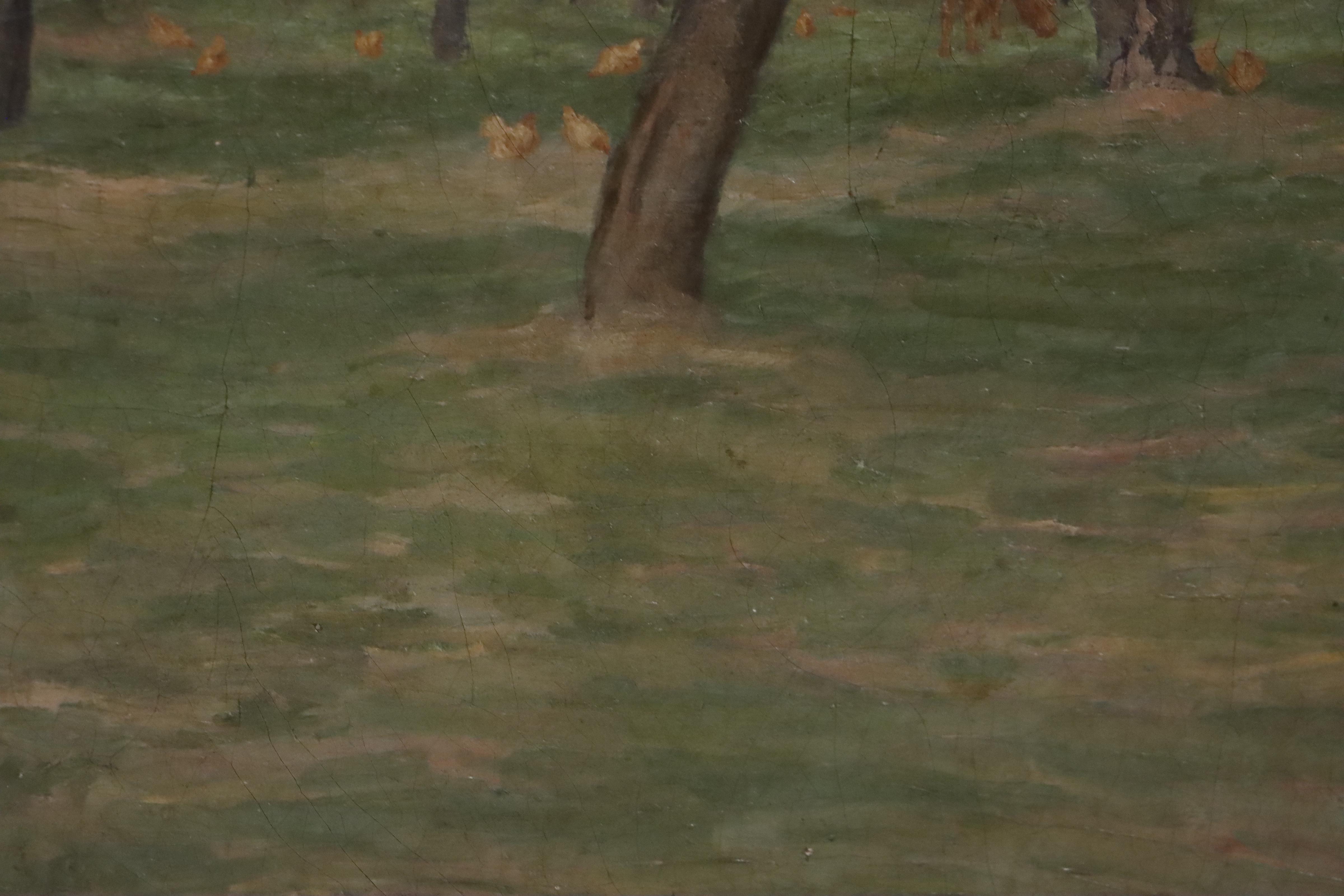 Edward Timothy Hurley Landscape Oil Painting, 1919