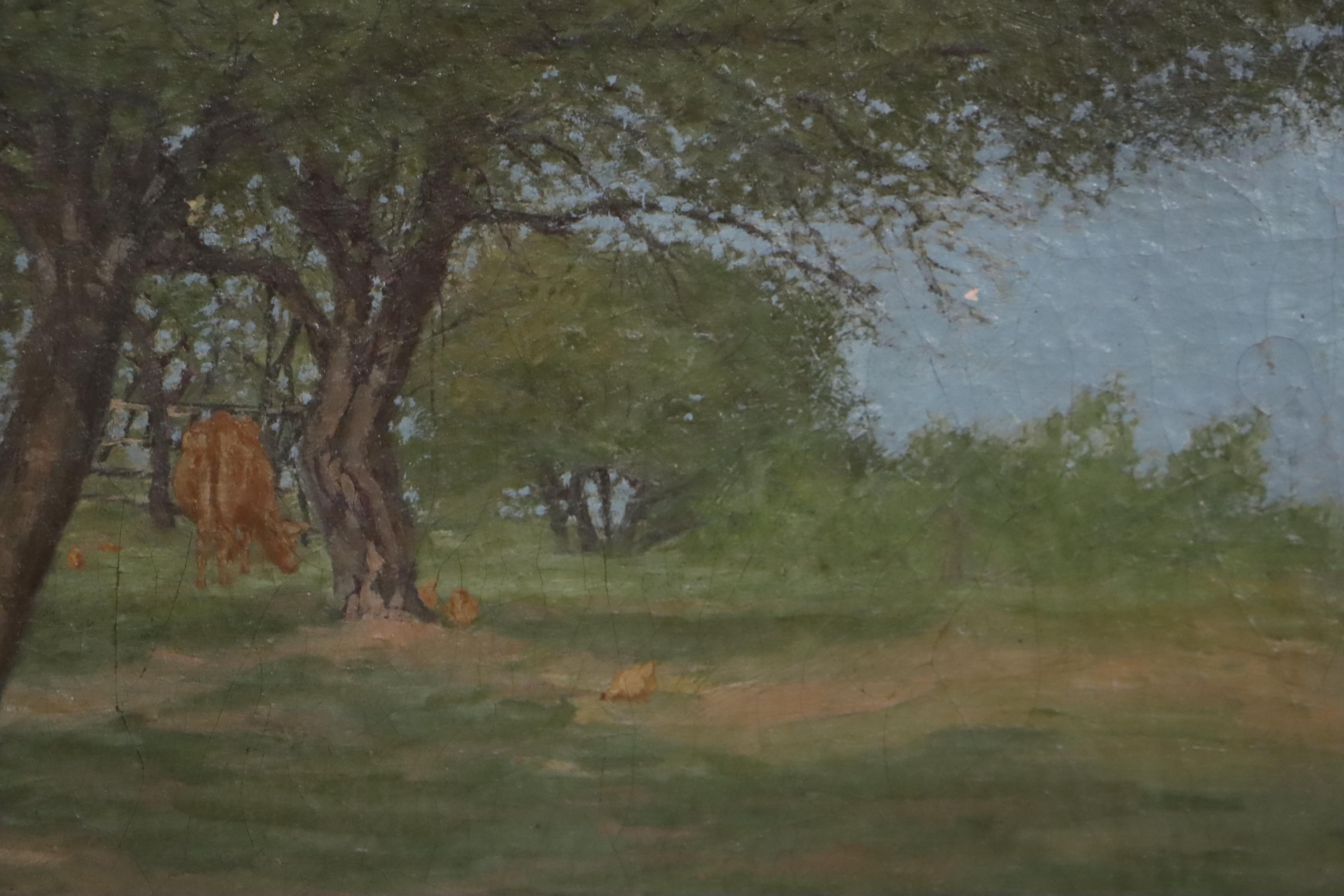 Edward Timothy Hurley Landscape Oil Painting, 1919