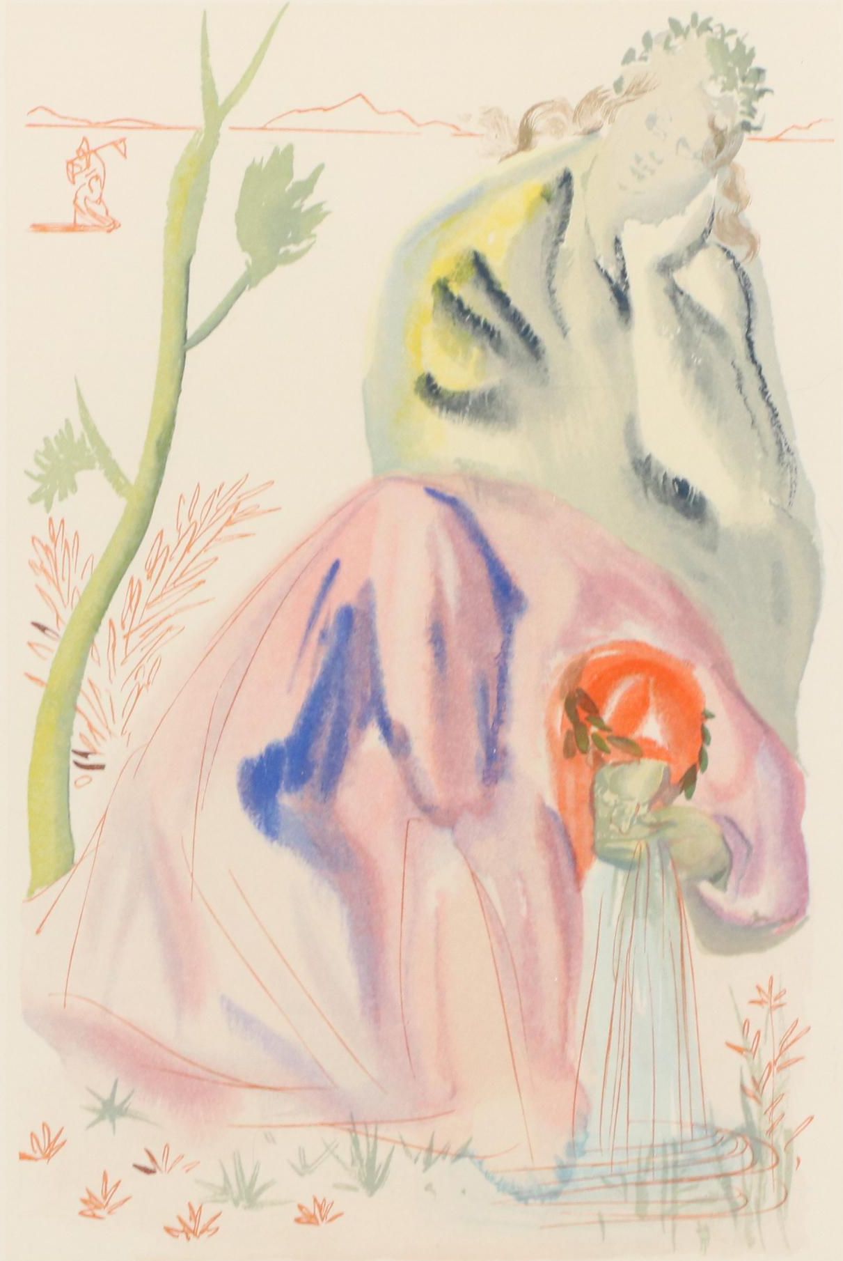 Salvador Dalí Wood Engraving "La Source," 1960 - 1964