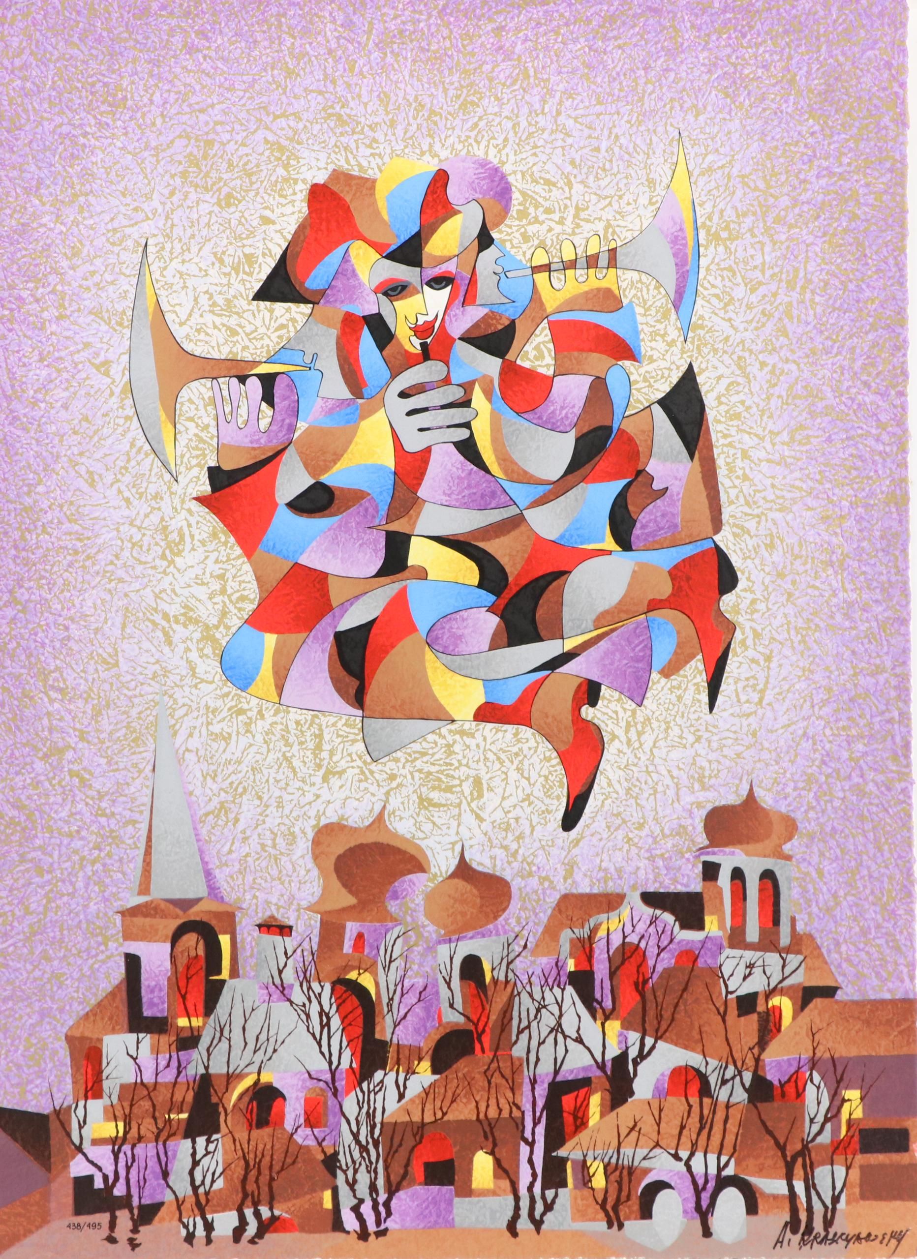 Anatole Krasnyansky Serigraph "Celebration"