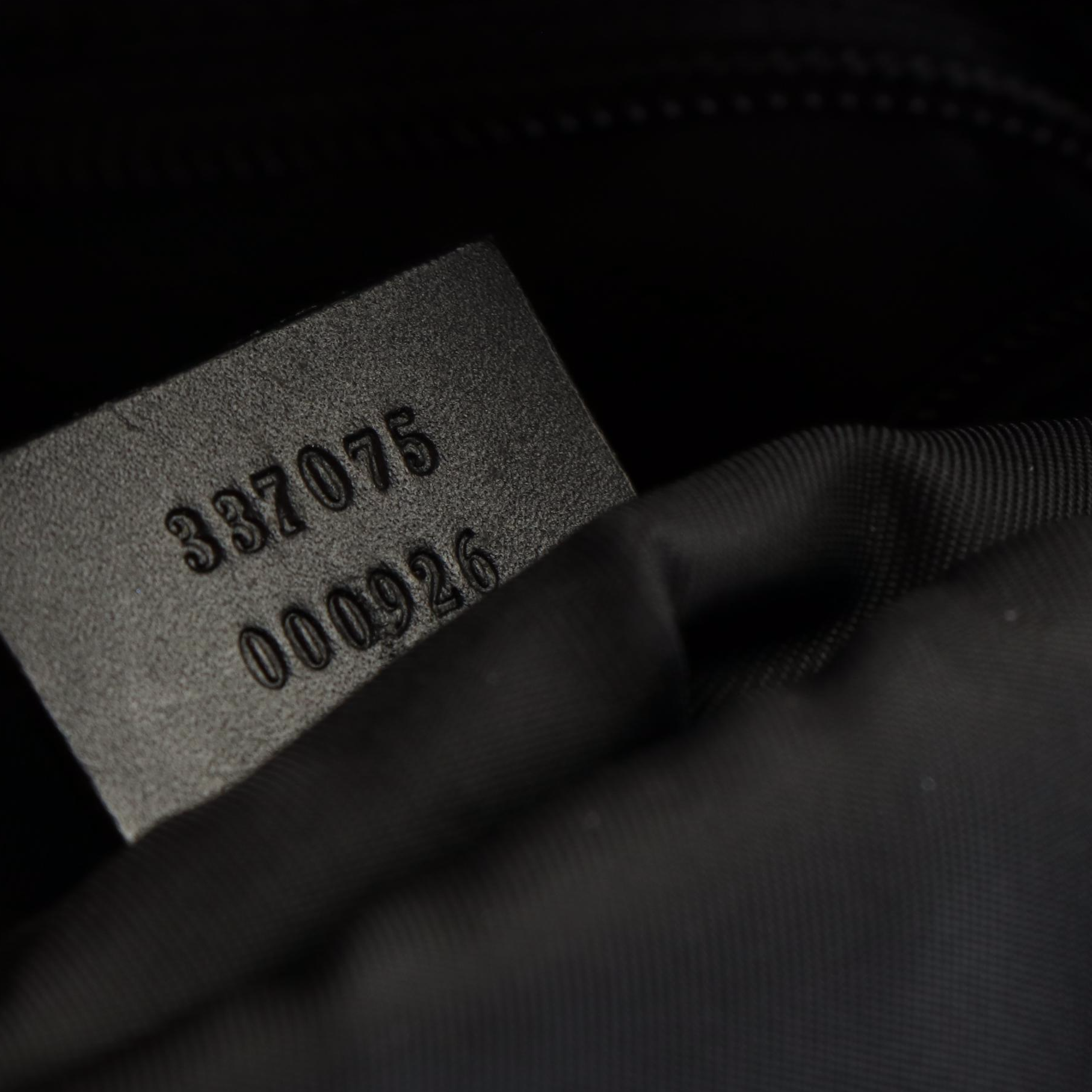 Gucci Sherry Line Backpack in Black Techno Canvas