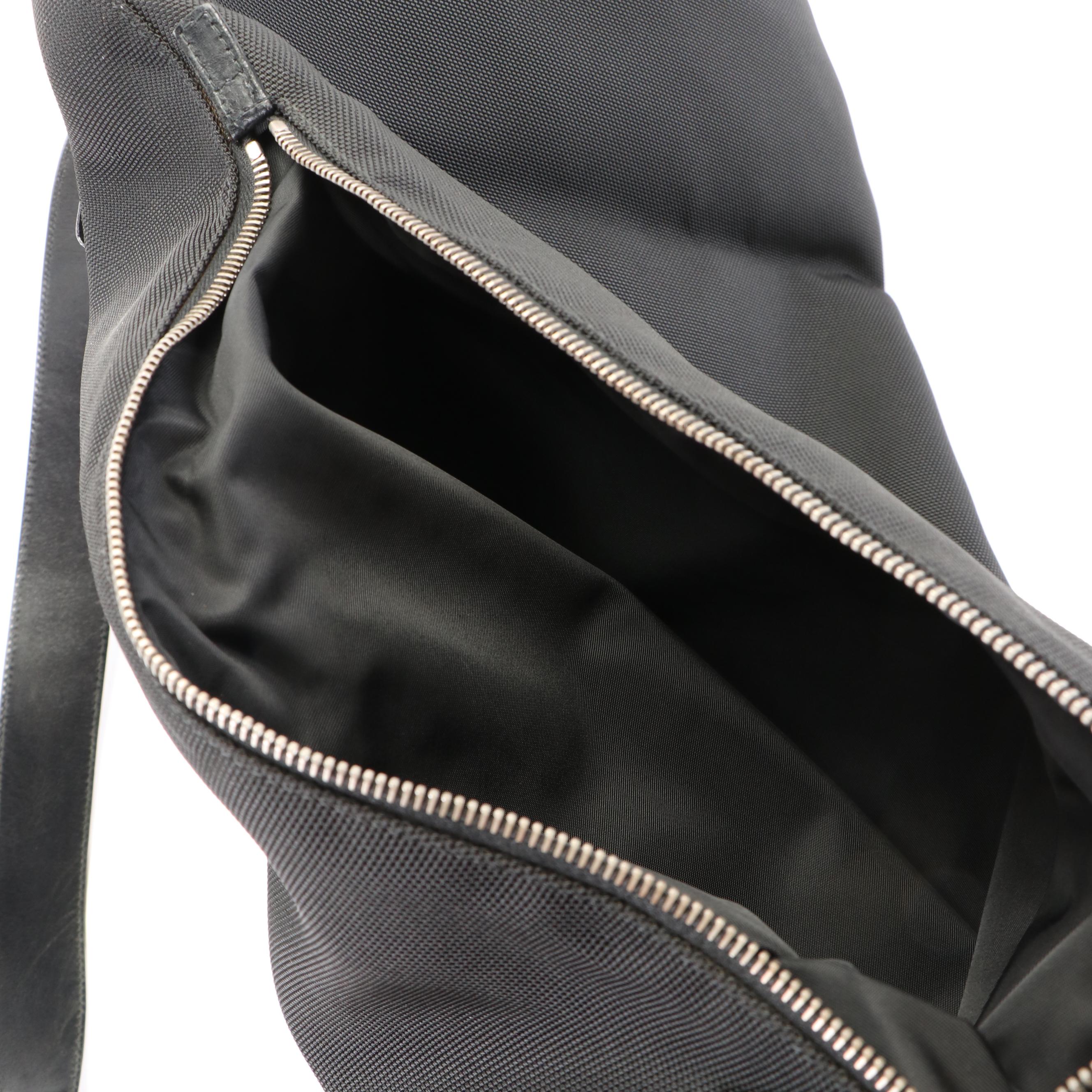 Gucci Sherry Line Backpack in Black Techno Canvas