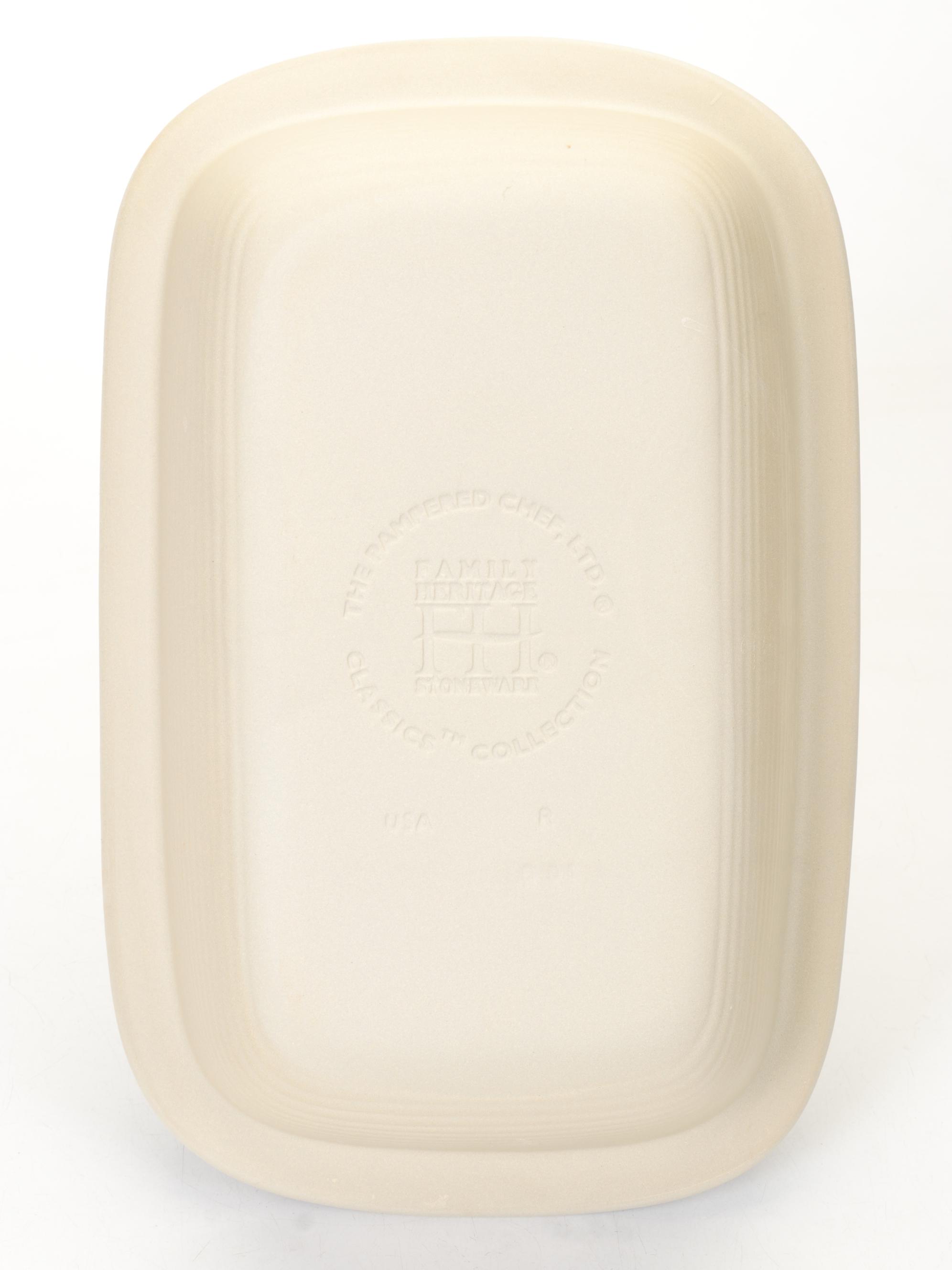 Pampered Chef Stoneware Baking Dish and Lid/Bowl