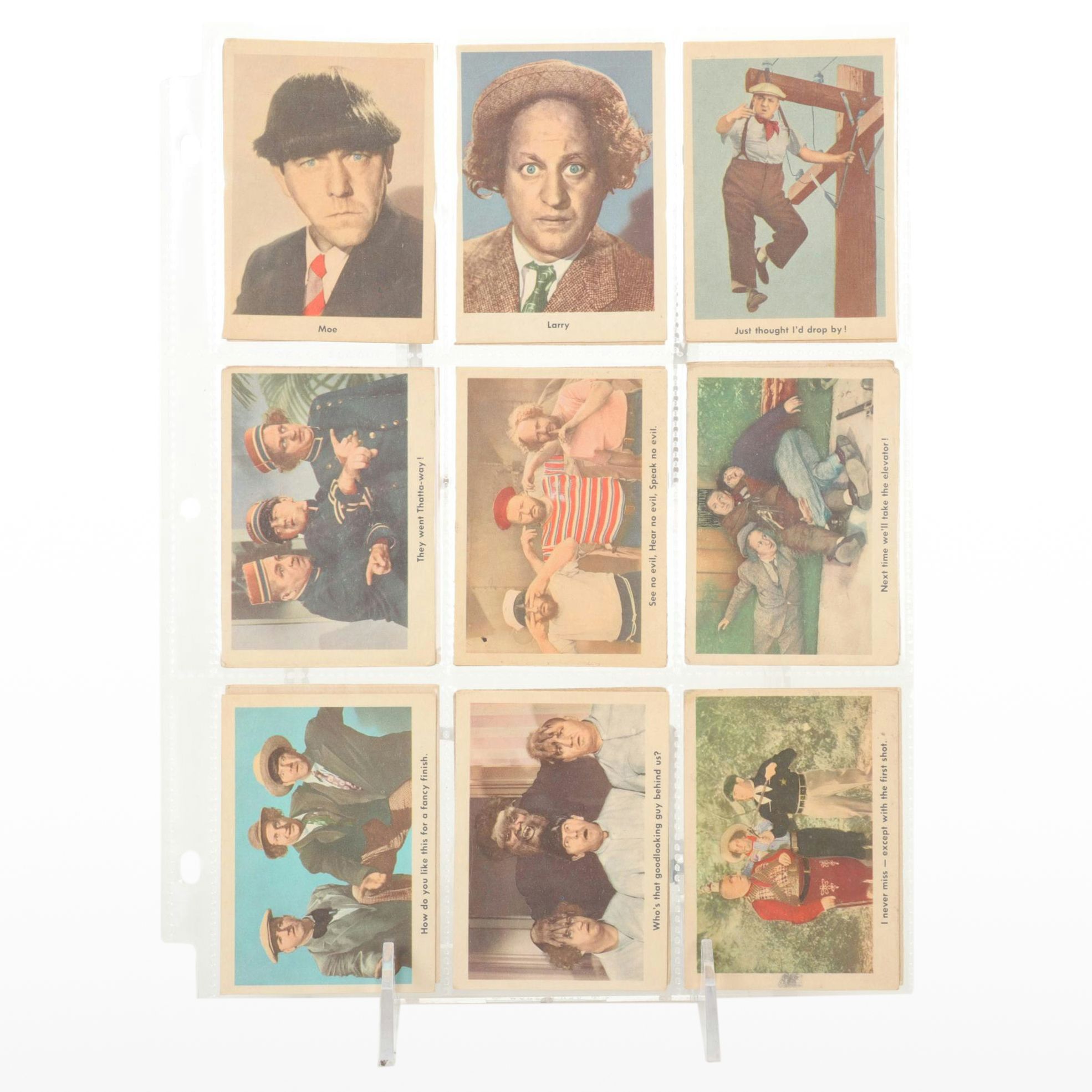 Three Stooges Trading Cards, 1959