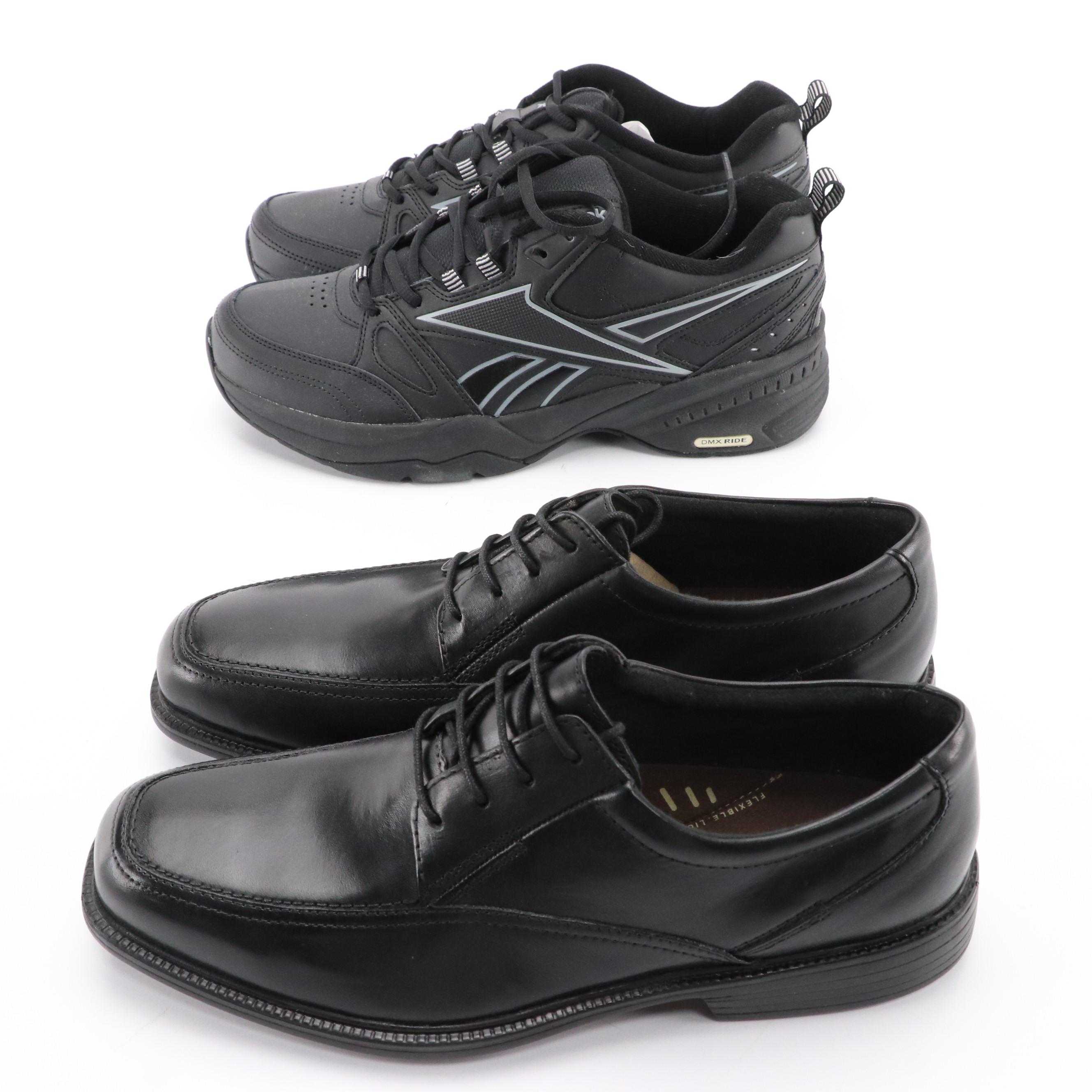 Men's Reebok Royal Sneaker and Bostonian Flexlite Ipswich Dress Shoes with Boxes