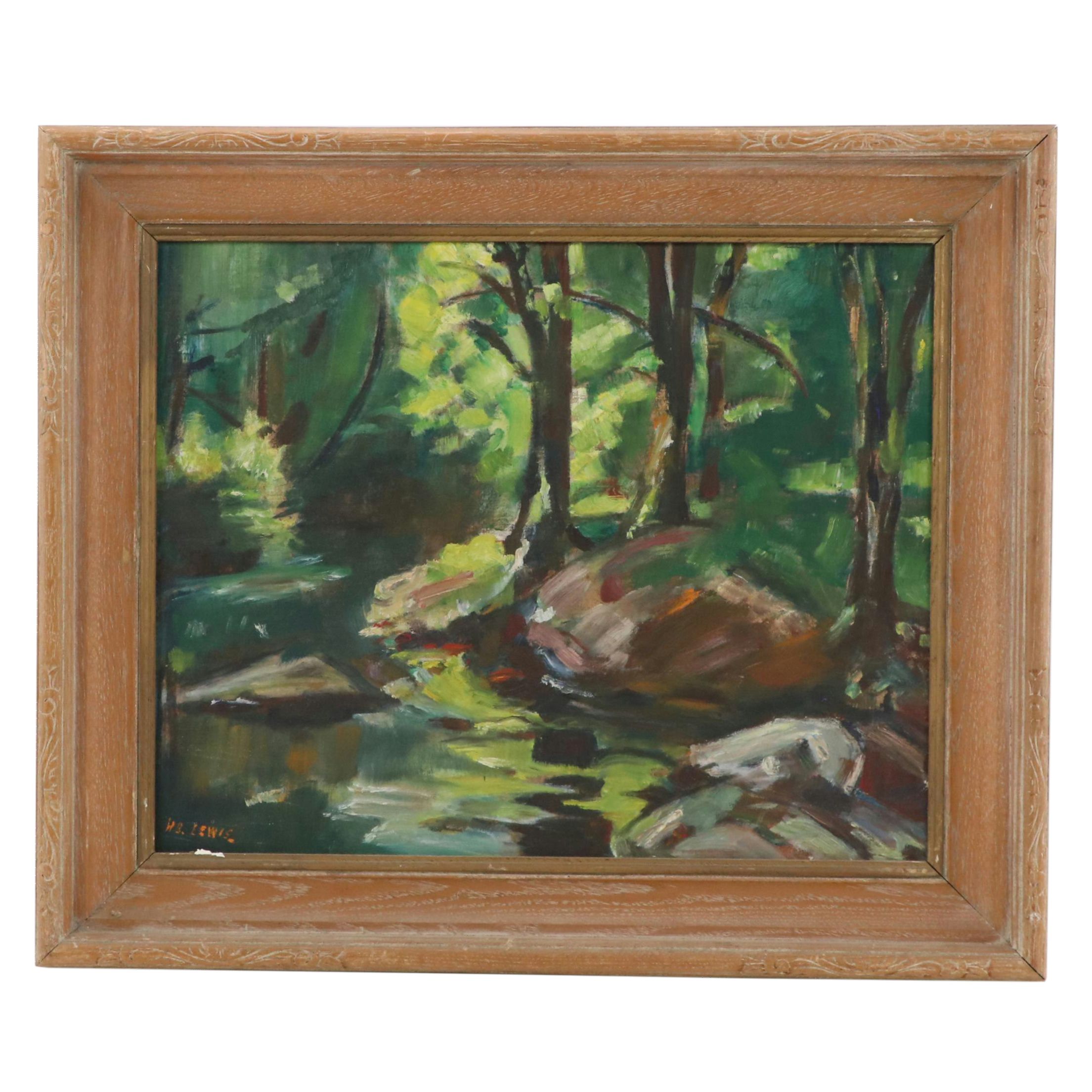 Forest Landscape Oil Painting