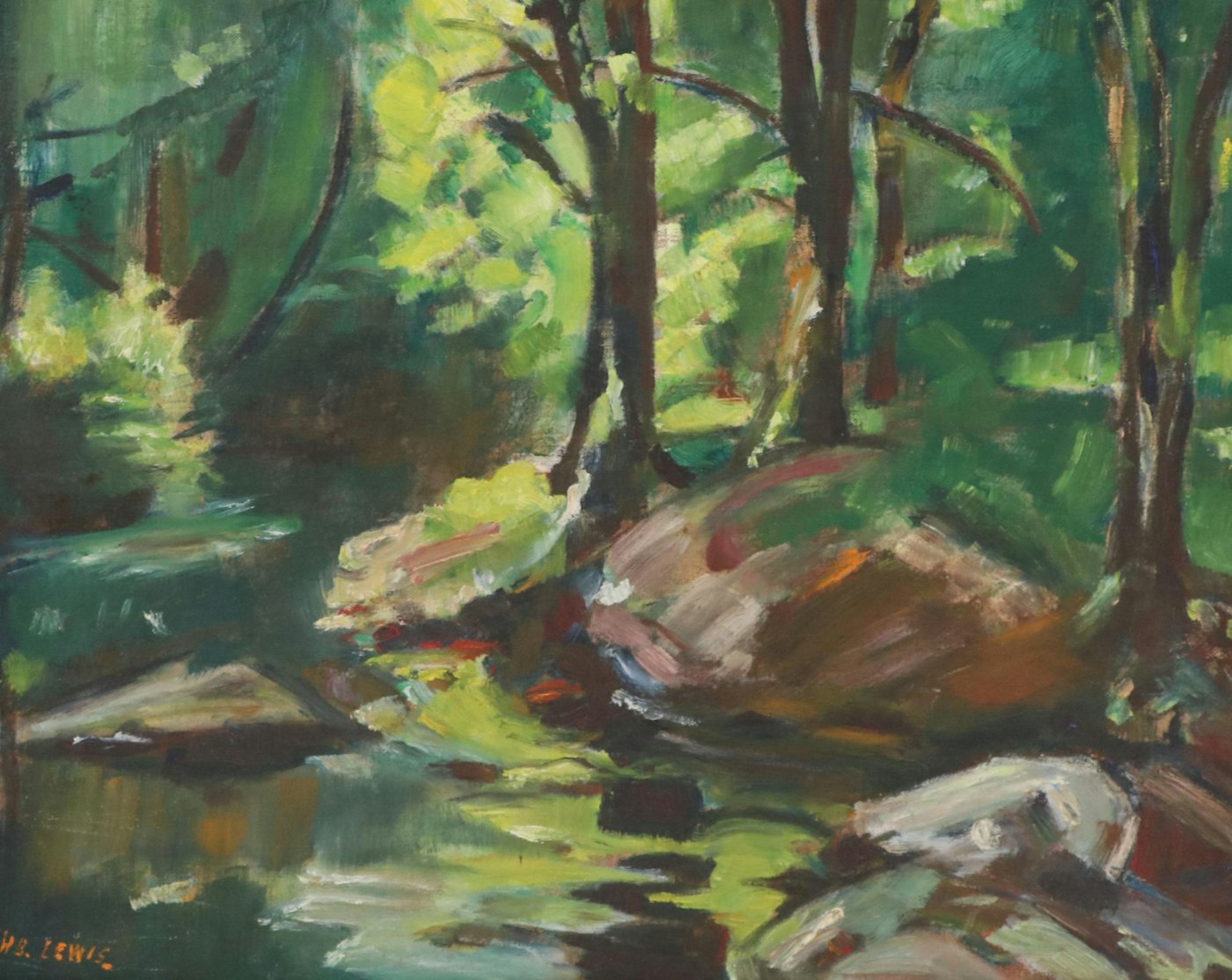 Forest Landscape Oil Painting | EBTH