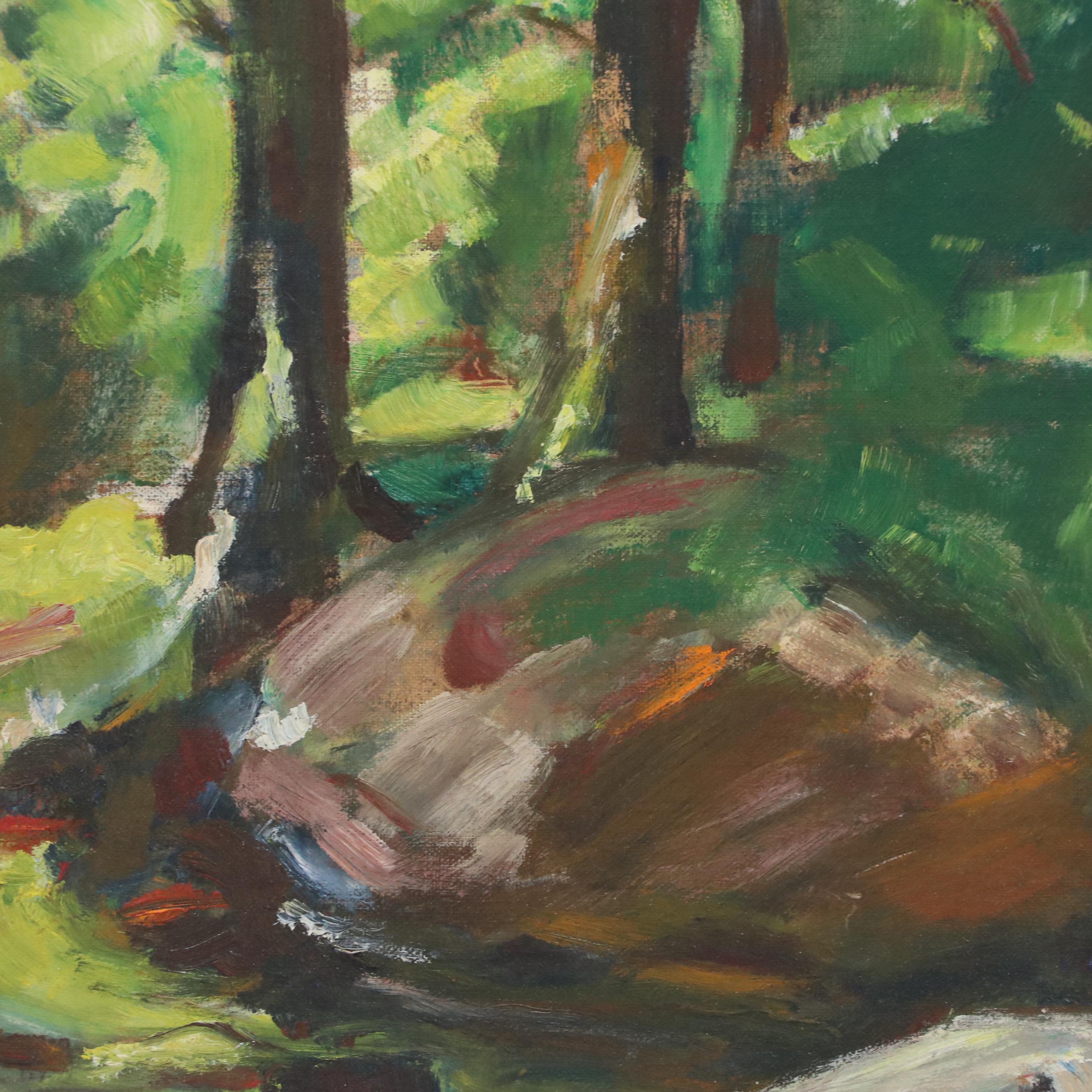 Forest Landscape Oil Painting