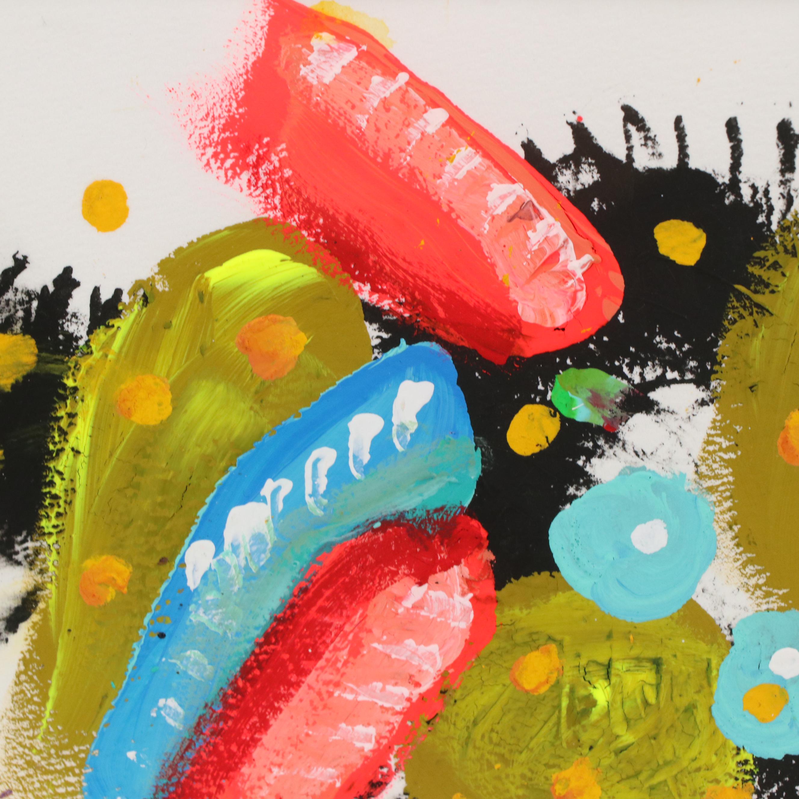 Jeffrey Scott Lewis Abstract Acrylic Painting