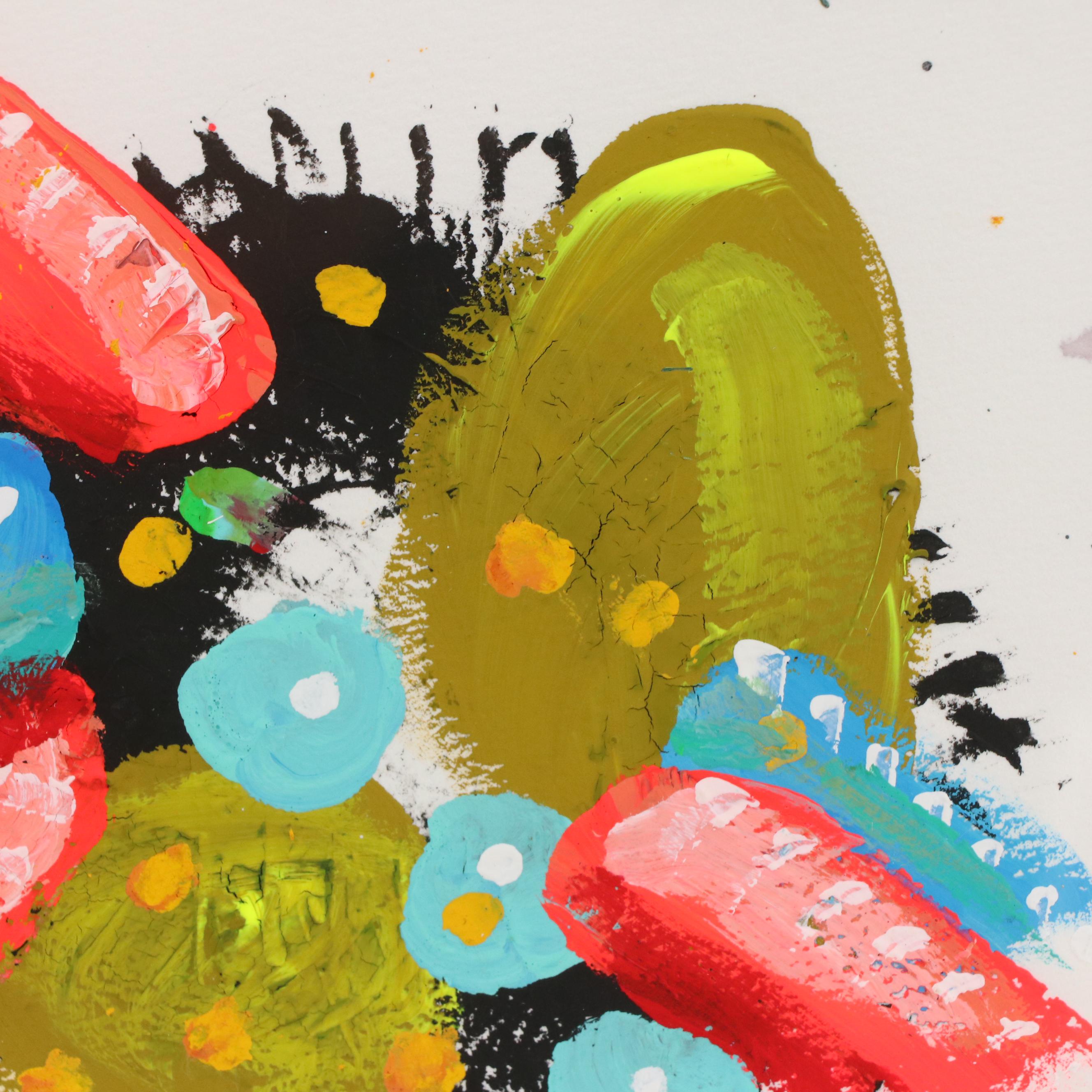 Jeffrey Scott Lewis Abstract Acrylic Painting