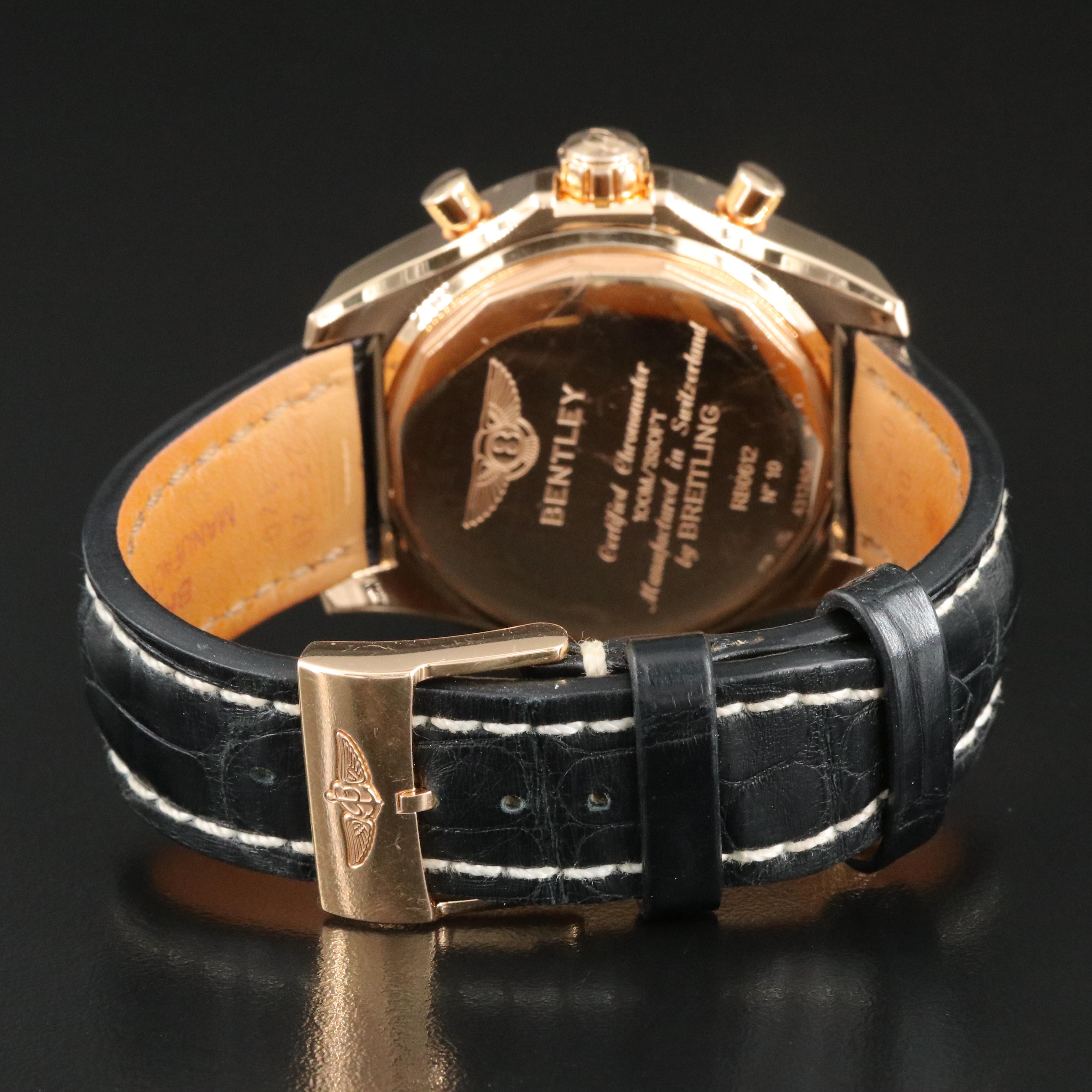 Breitling Bentley 18K Gold 44MM Chronograph Watch