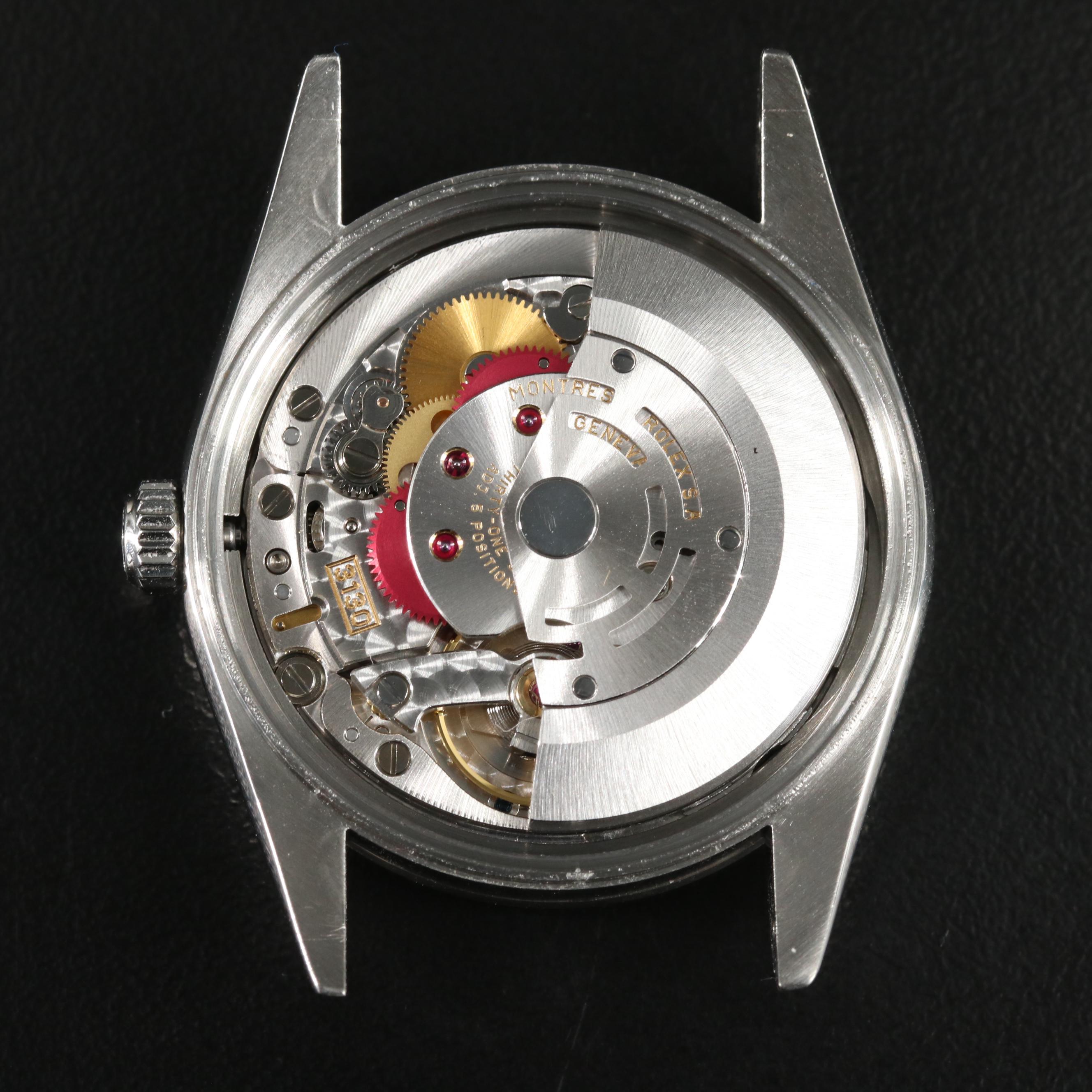 Rolex Air-King Steel Black Dial 34MM Automatic Watch