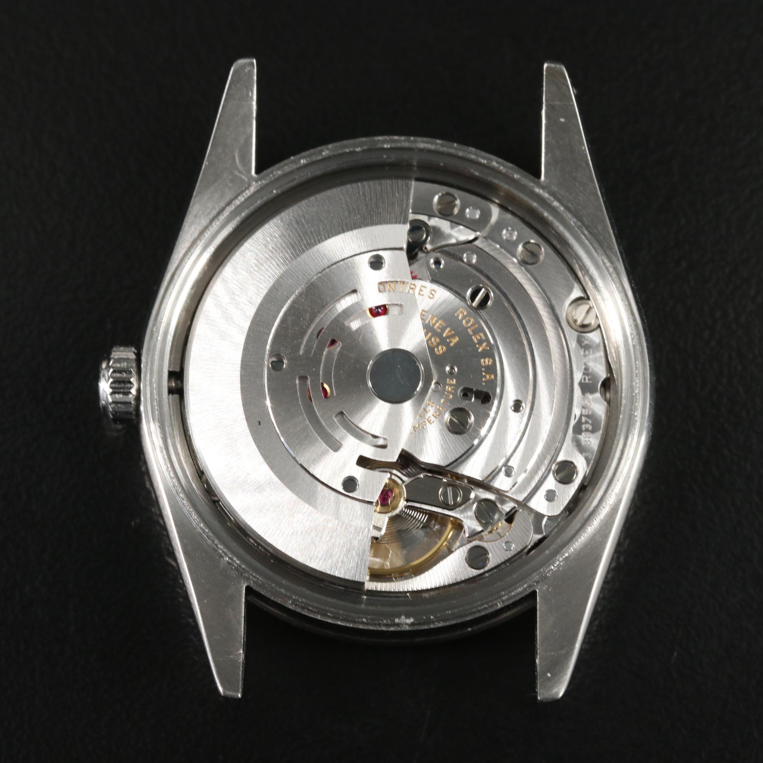 Rolex Air-King Steel Black Dial 34MM Automatic Watch