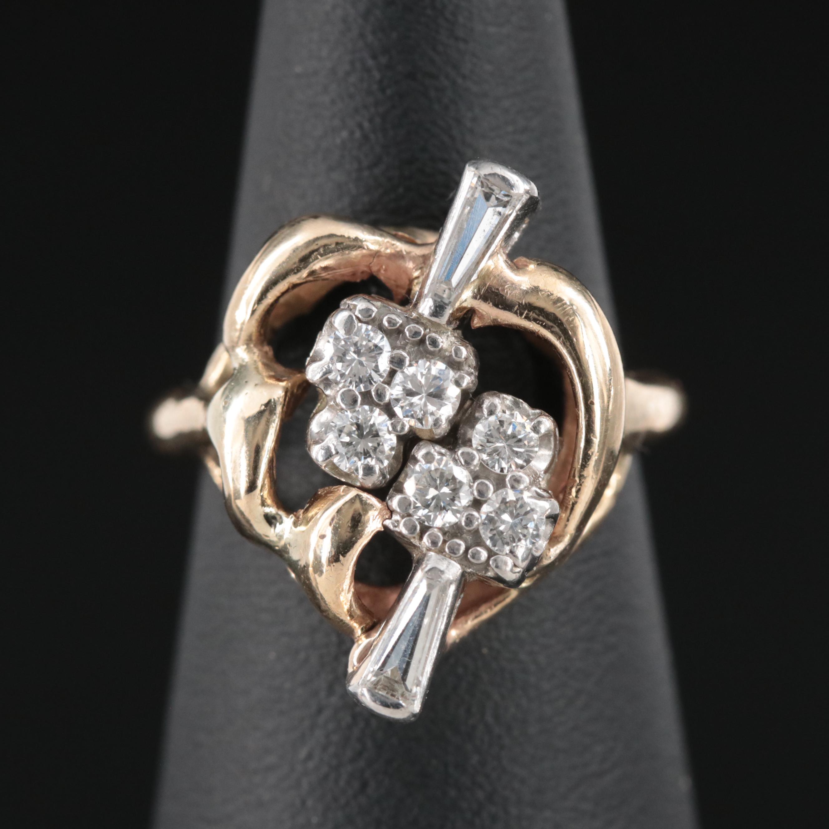 14K 0.49 CTW Diamond Ring