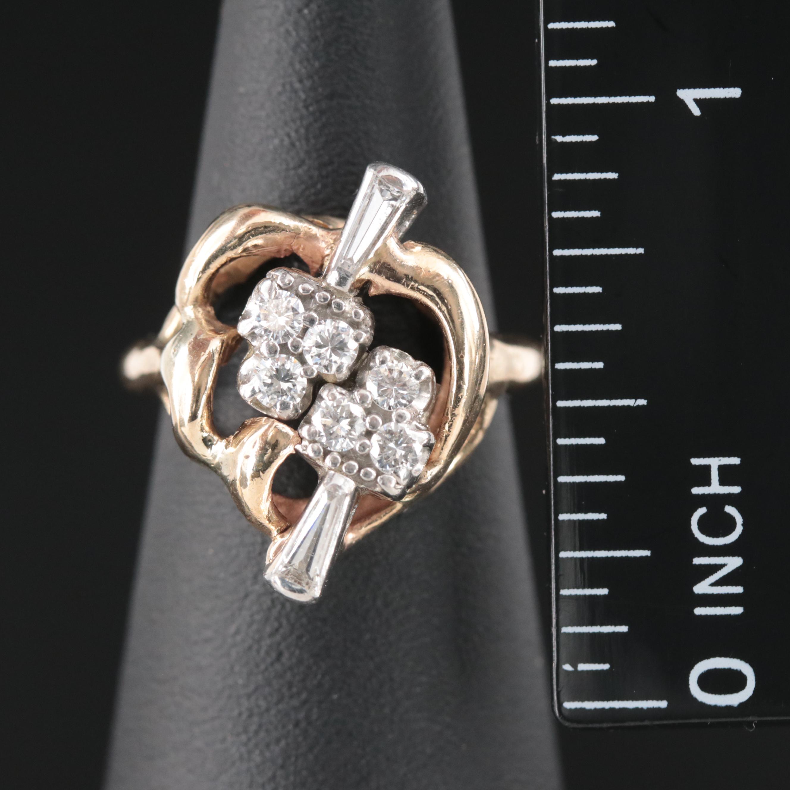14K 0.49 CTW Diamond Ring