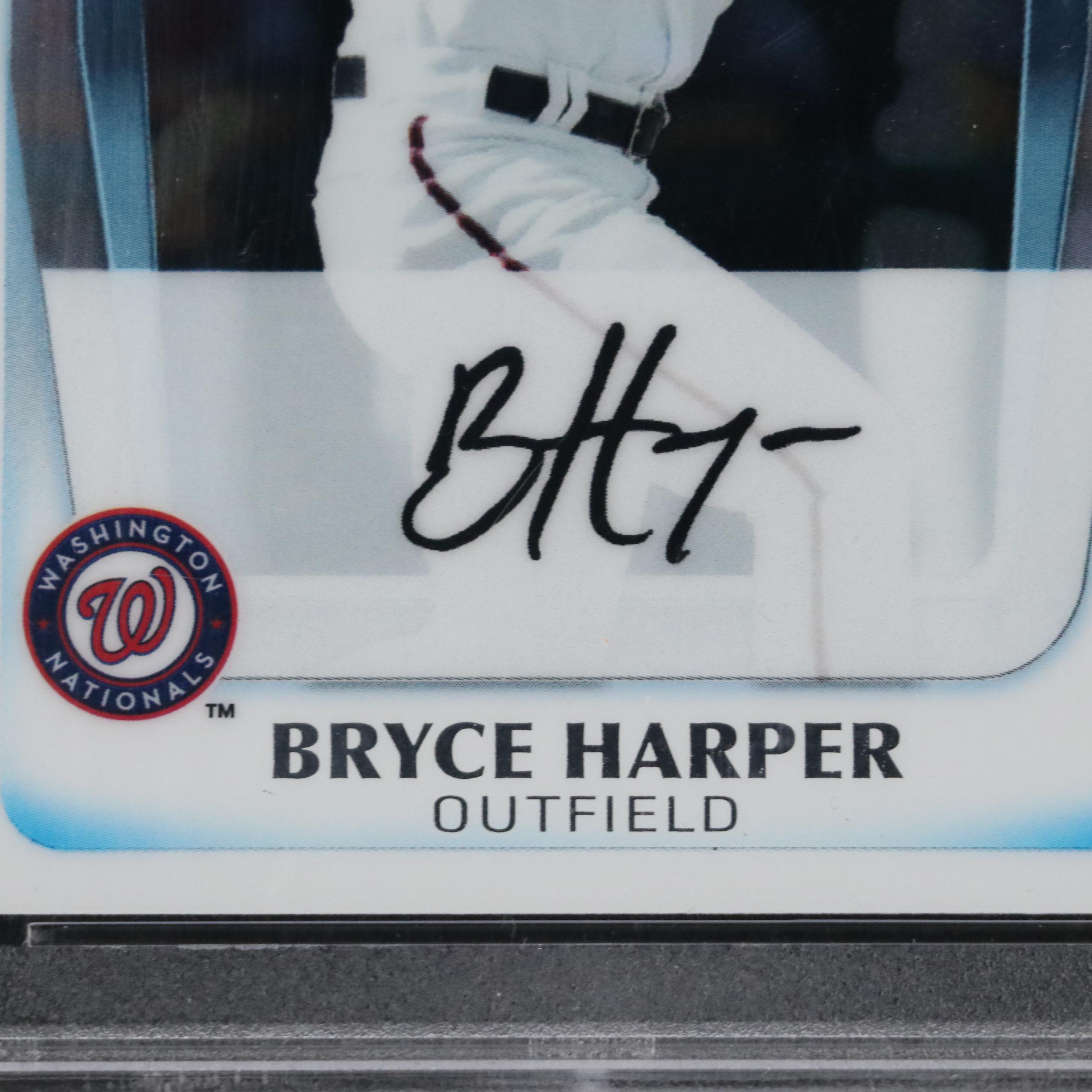 2011 Bowman Chrome Bryce Harper Prospects Baseball Card #BCP1 Graded PSA 10