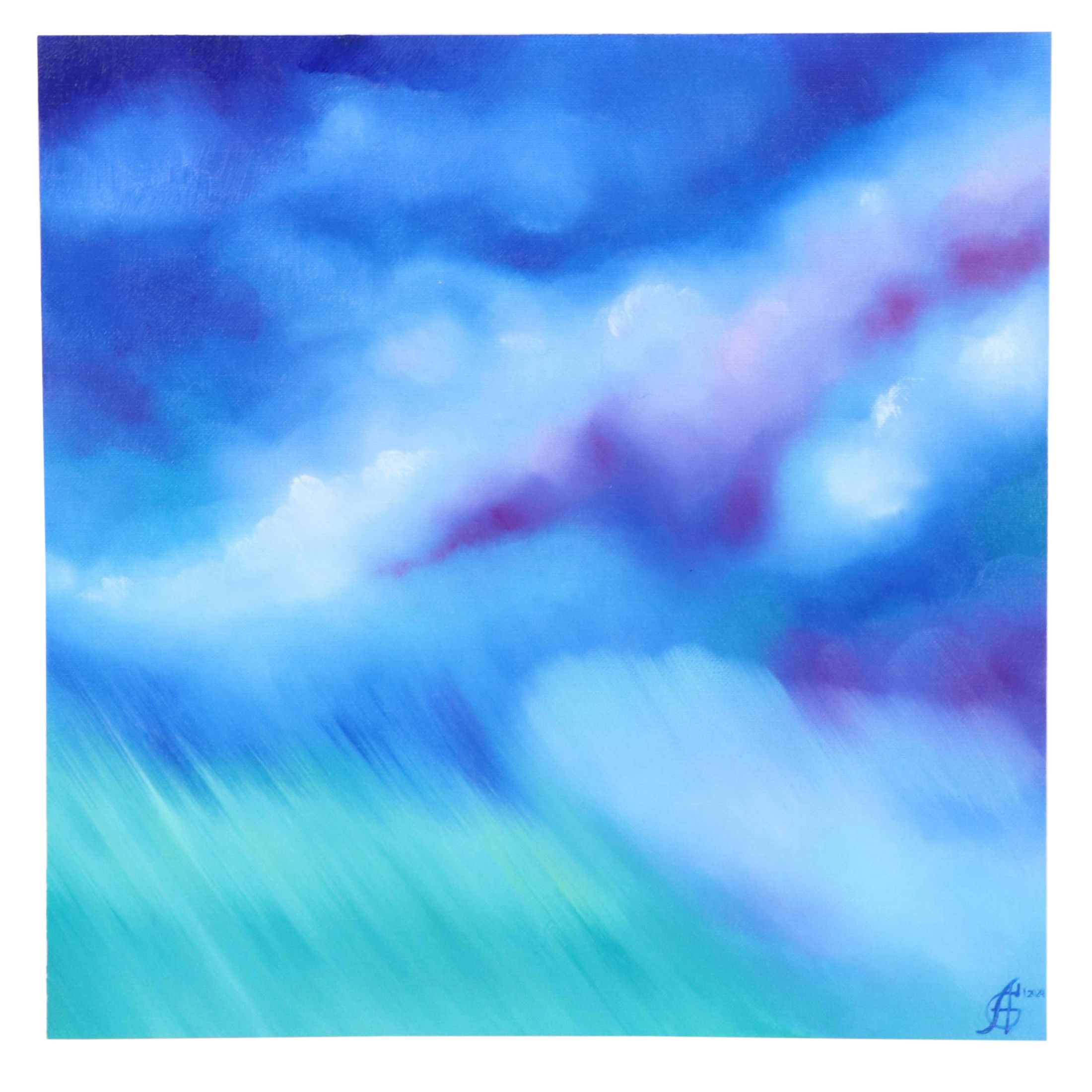 Alyona Glushchenko Abstract Oil Painting, 2024