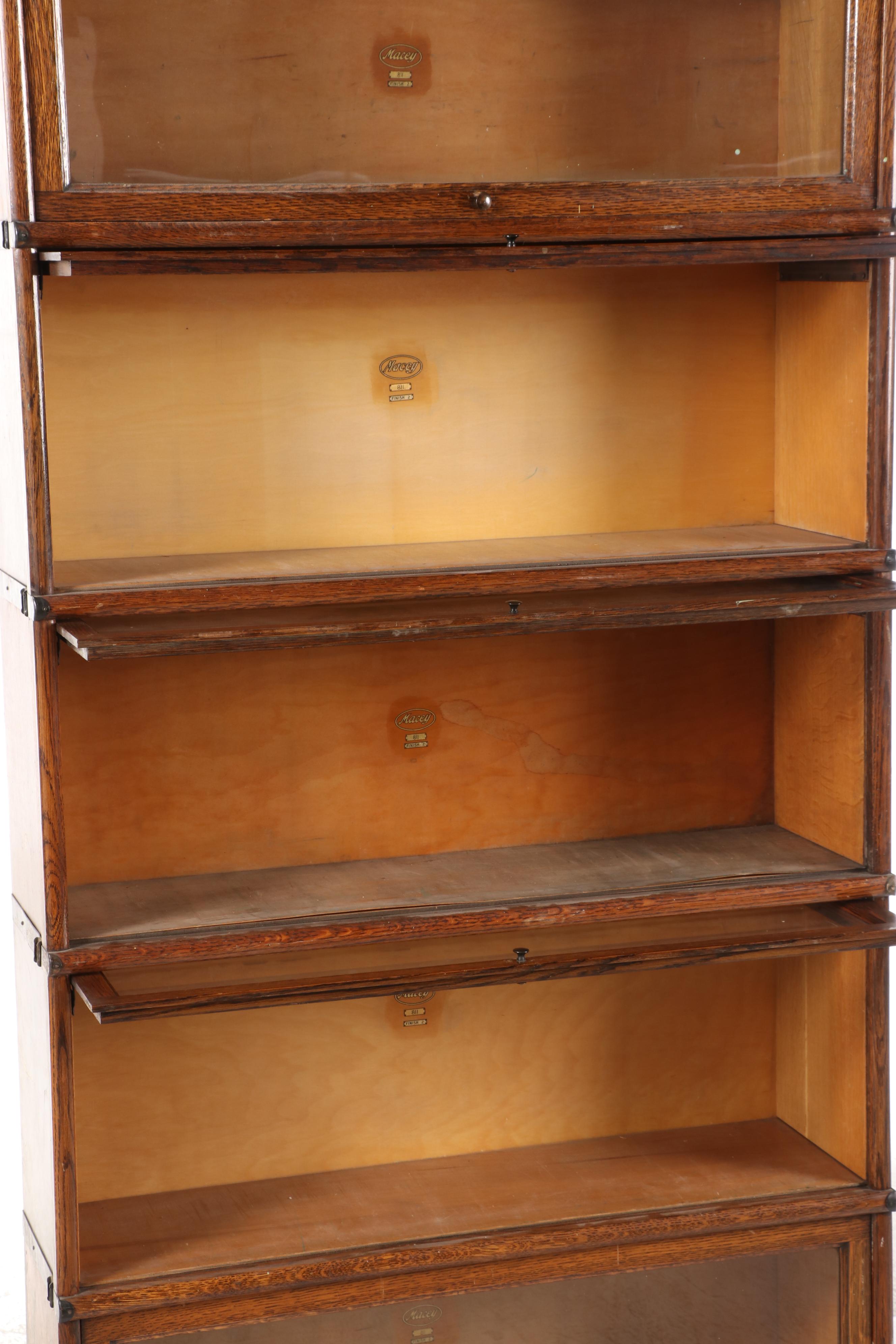 Macey and Globe-Wernicke Seven-Stack Oak Barrister's Bookcase, Early 20th C.
