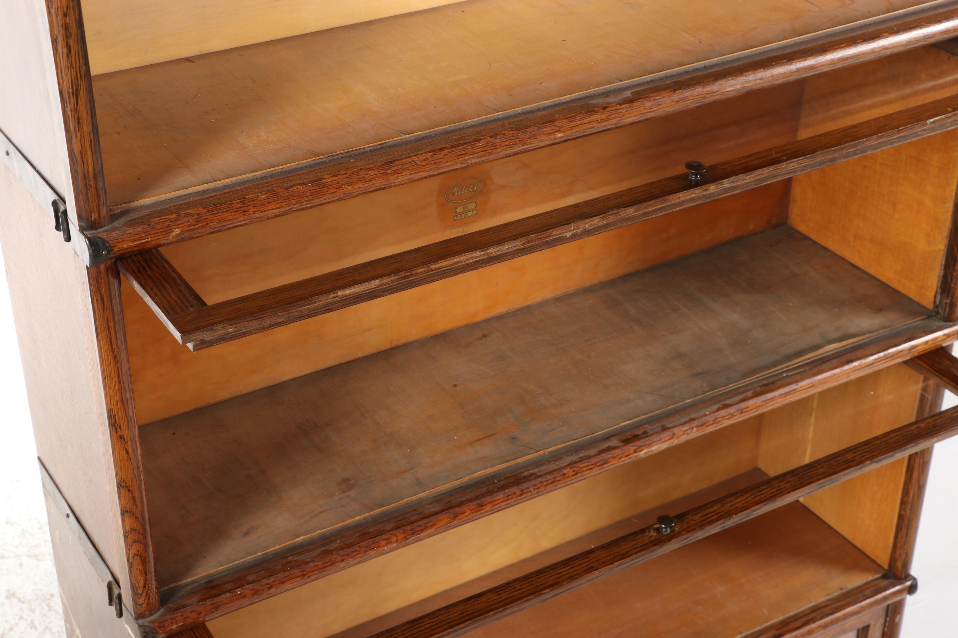 Macey and Globe-Wernicke Seven-Stack Oak Barrister's Bookcase, Early 20th C.