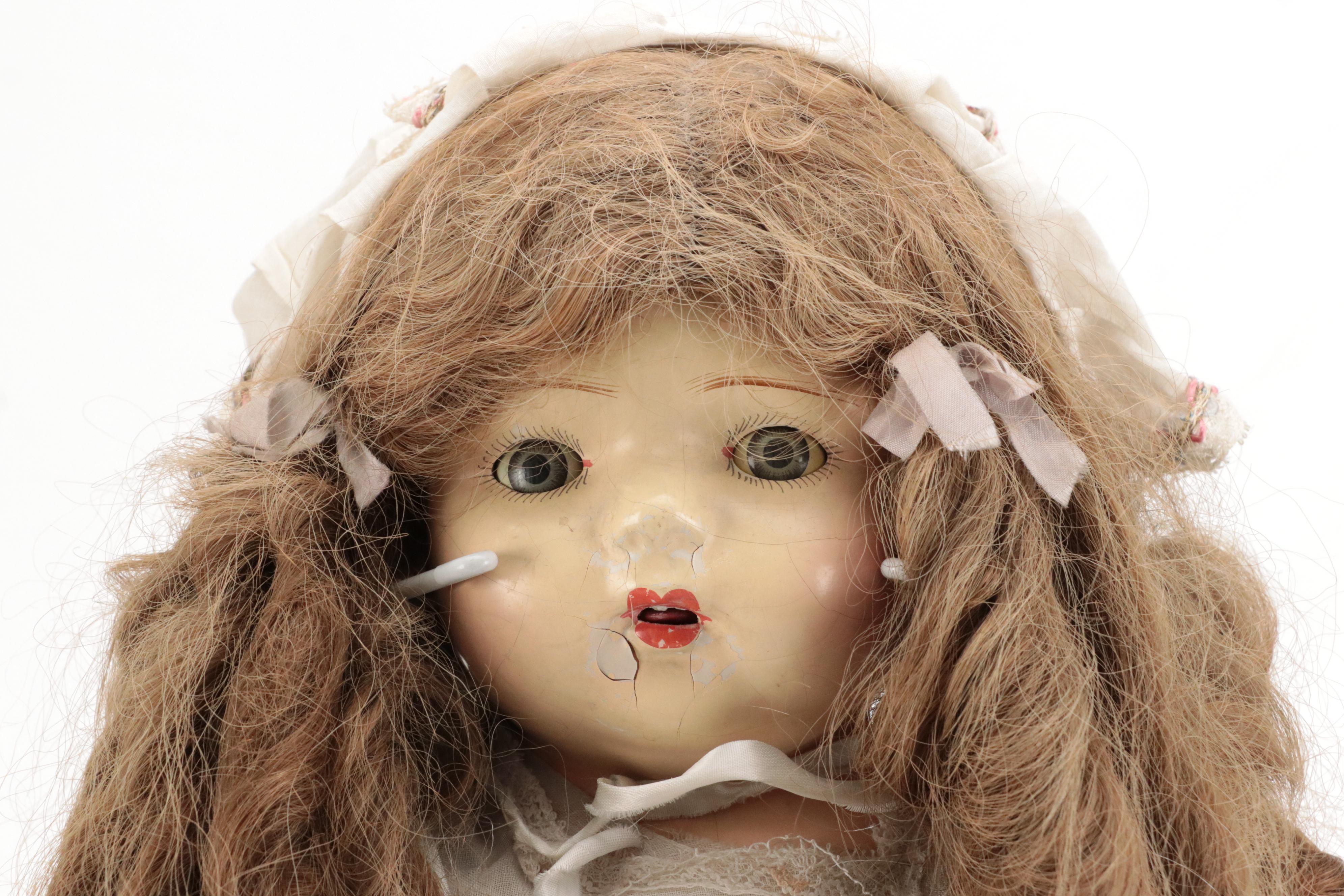 Royal Composition with Jointed Body Doll, Early to Mid-20th Century