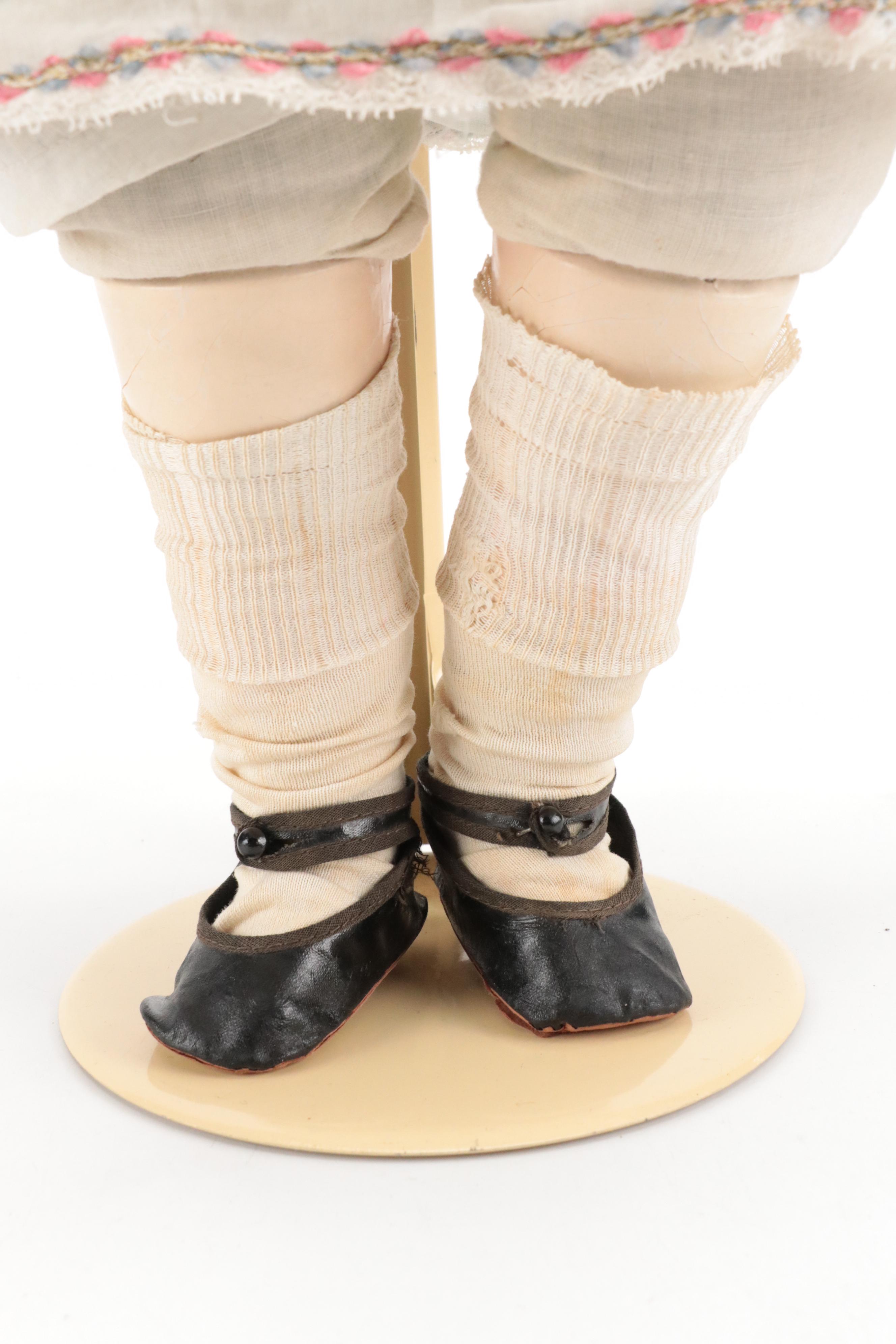 Royal Composition with Jointed Body Doll, Early to Mid-20th Century