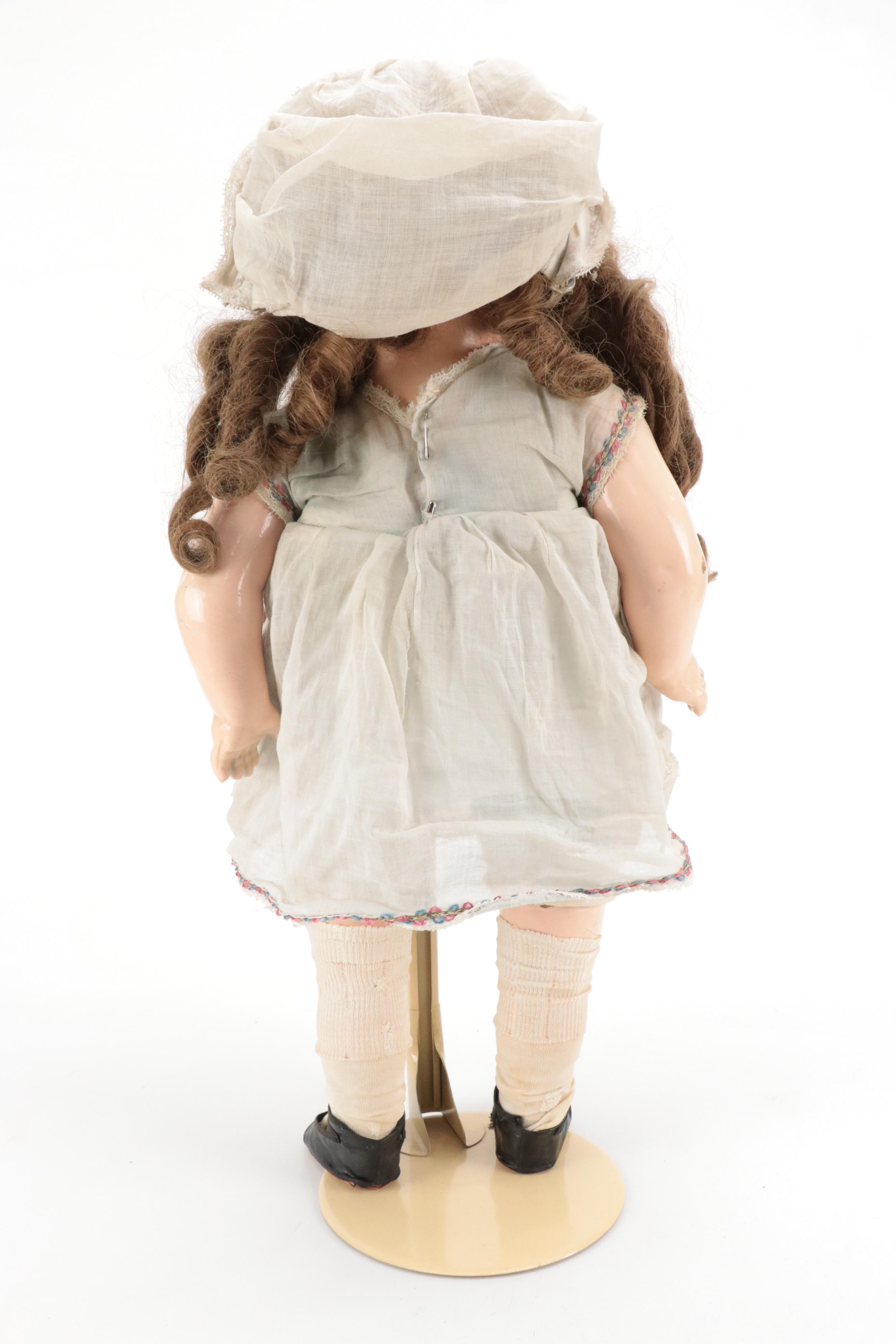 Royal Composition with Jointed Body Doll, Early to Mid-20th Century