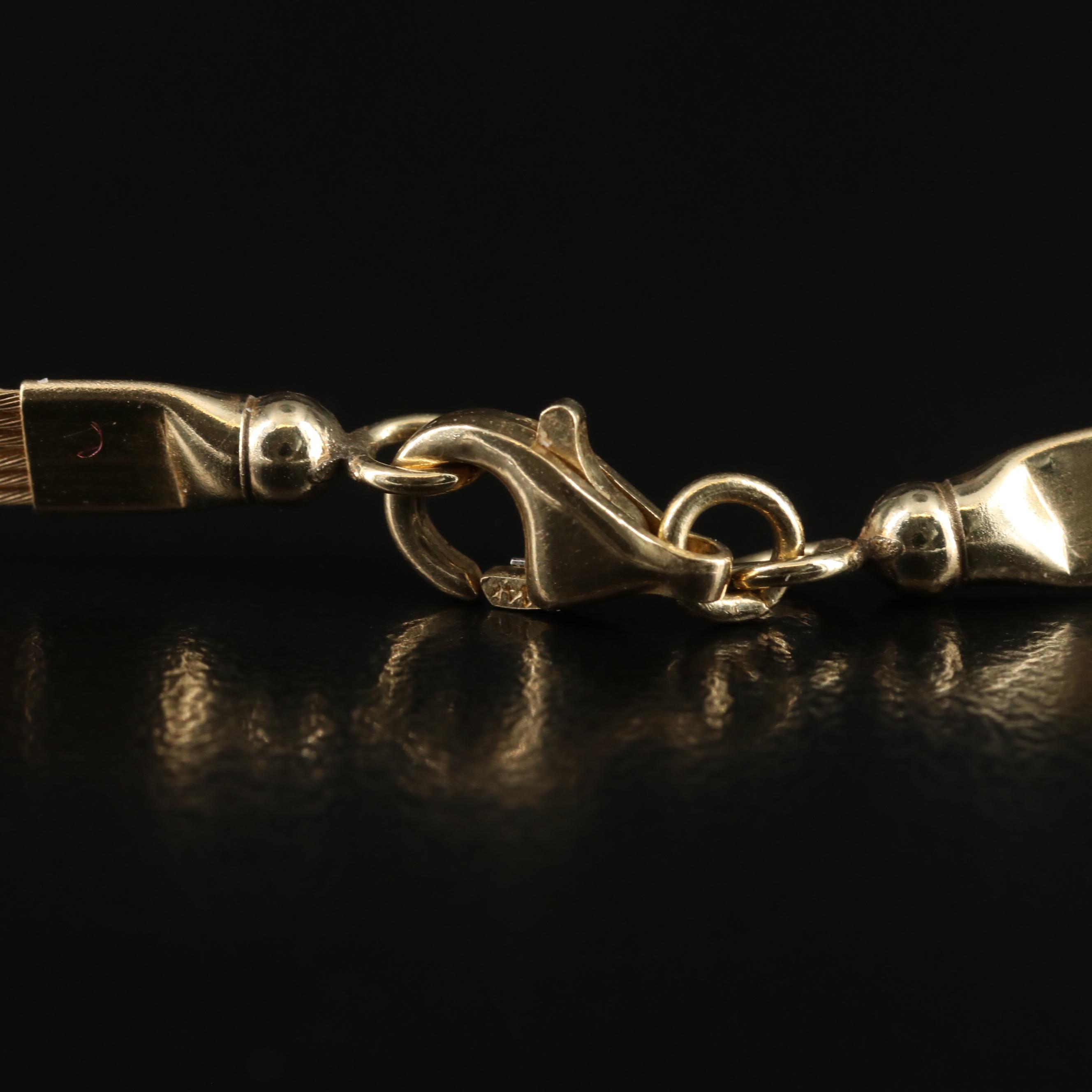 14K Two-Tone Station Necklace