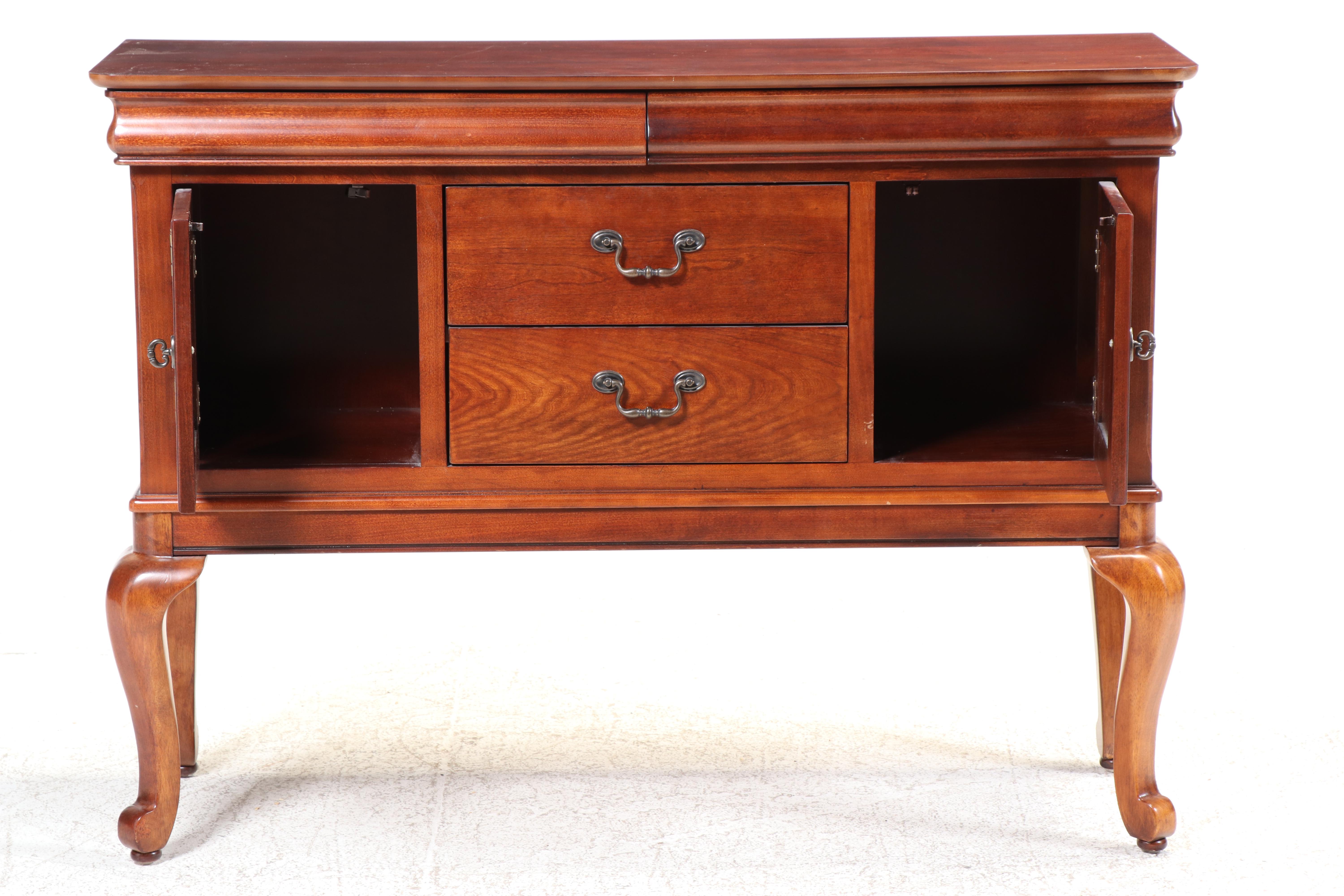 Universal Furniture Cherry Finish Queen Anne Style Sideboard