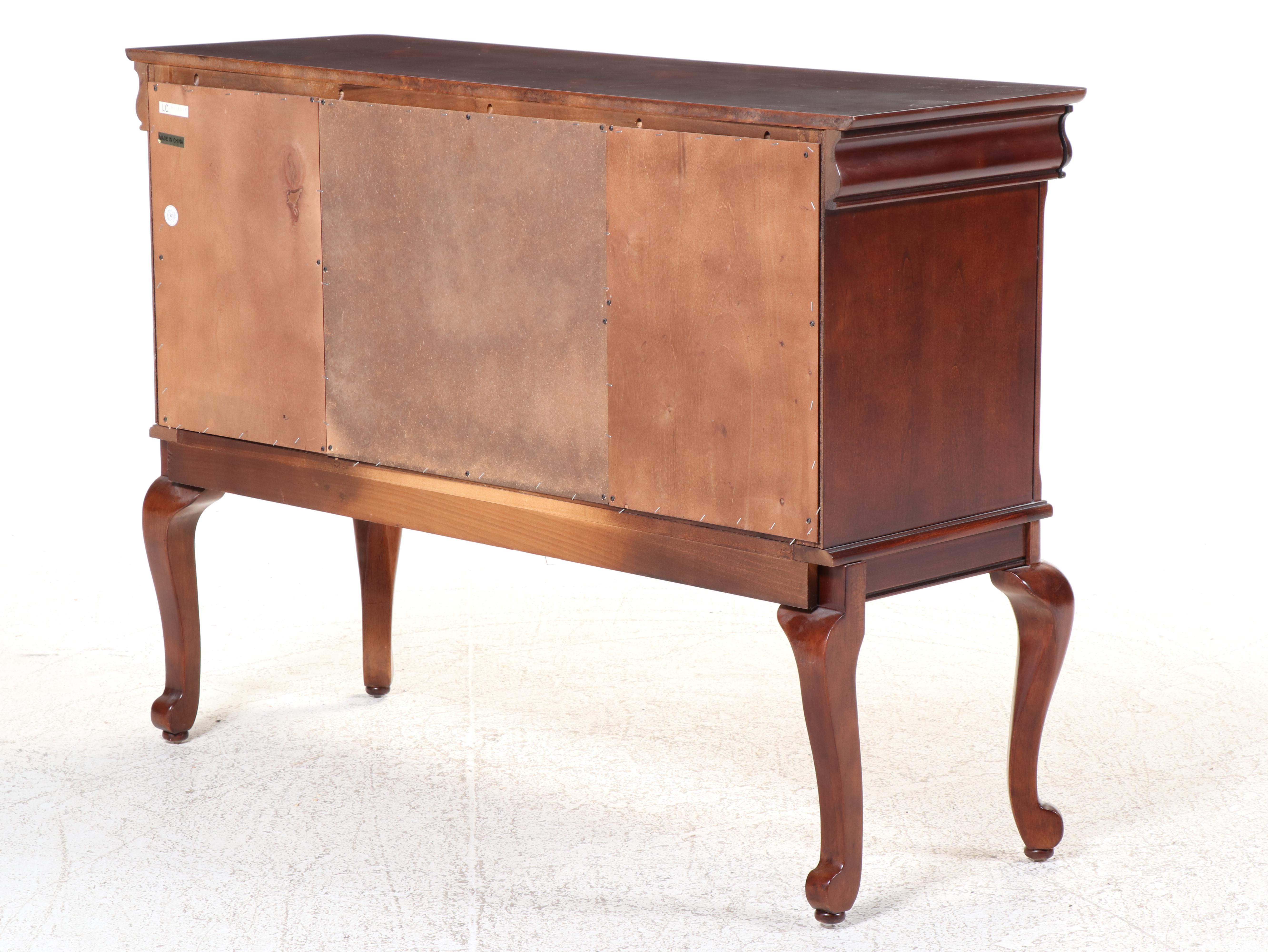 Universal Furniture Cherry Finish Queen Anne Style Sideboard