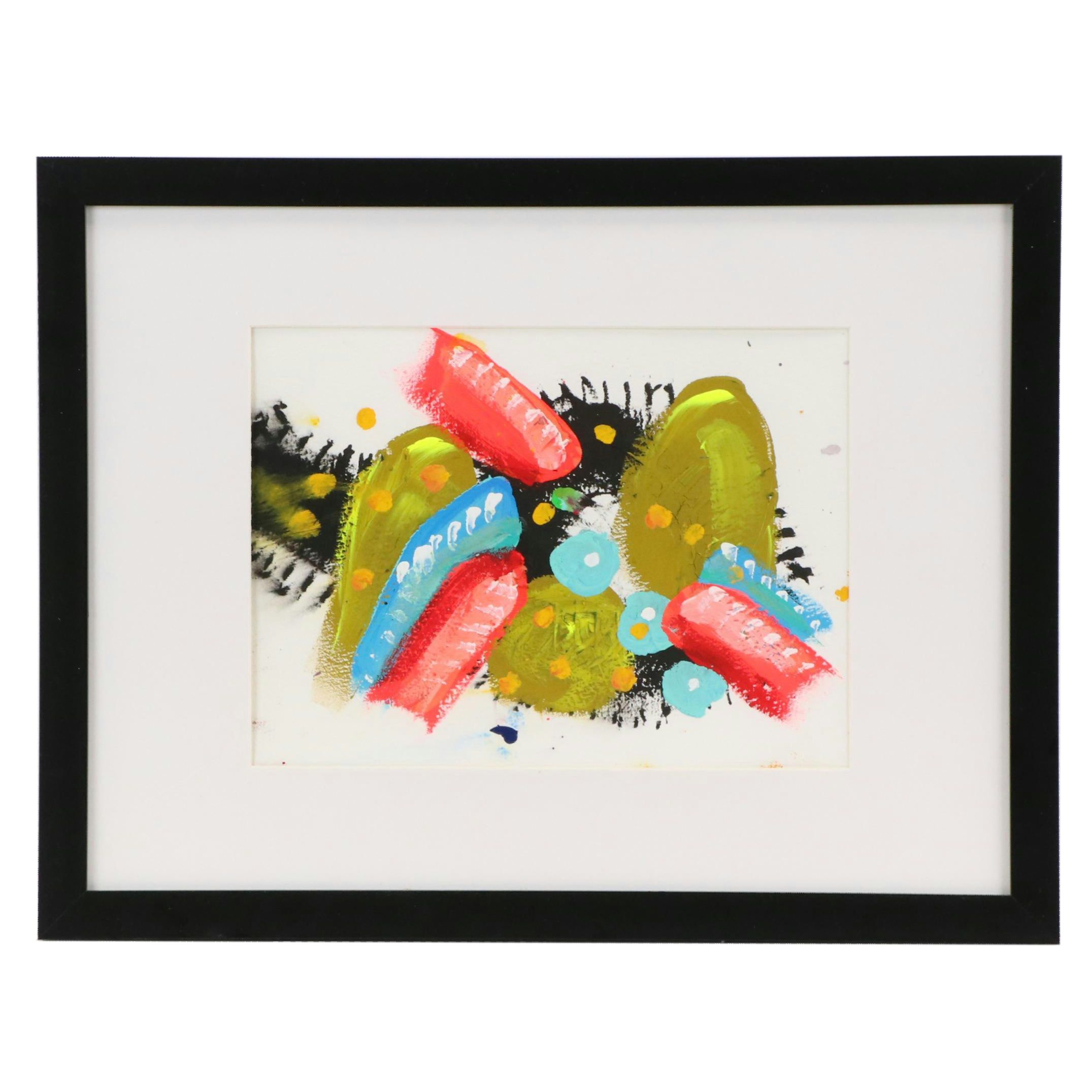 Jeffrey Scott Lewis Abstract Acrylic Painting