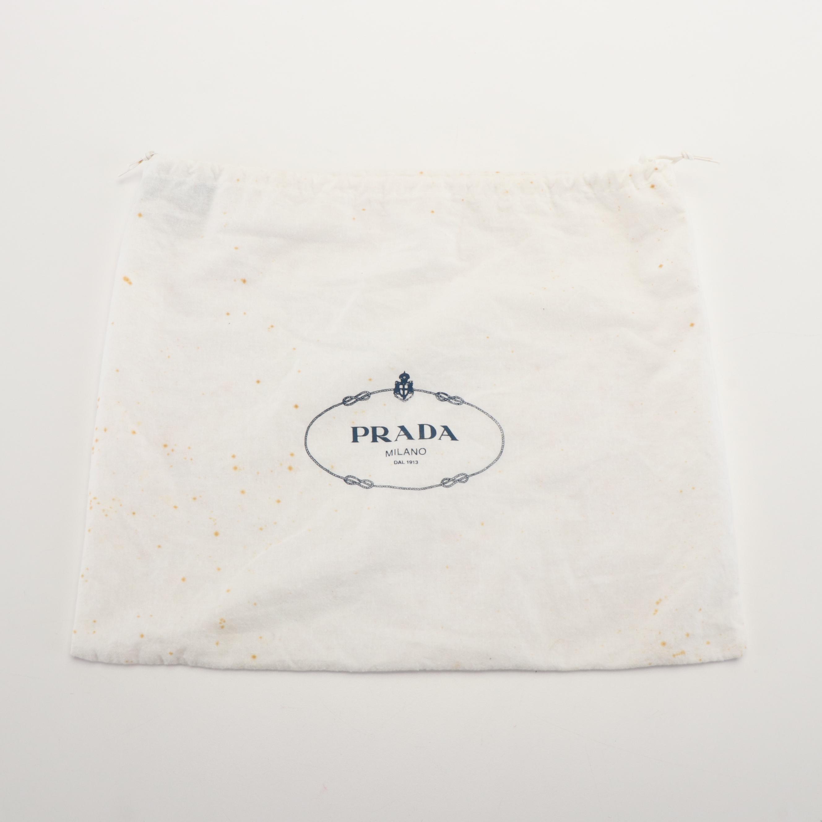 Prada Canapa Logo Crossbody Messenger Bag in Canvas and Leather