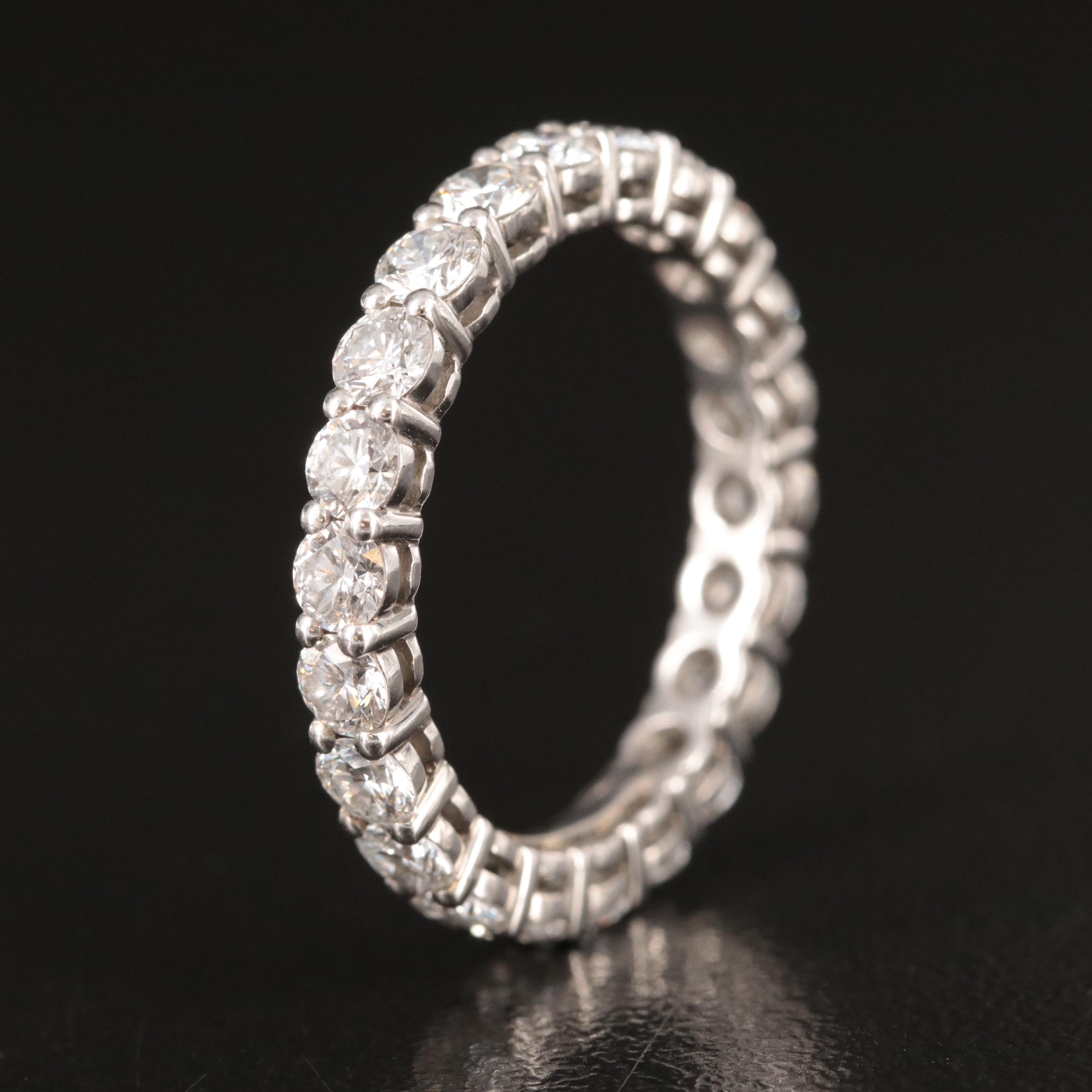 Tiffany & Co. Forever Platinum and 1.76 CTW Diamond Eternity Ring