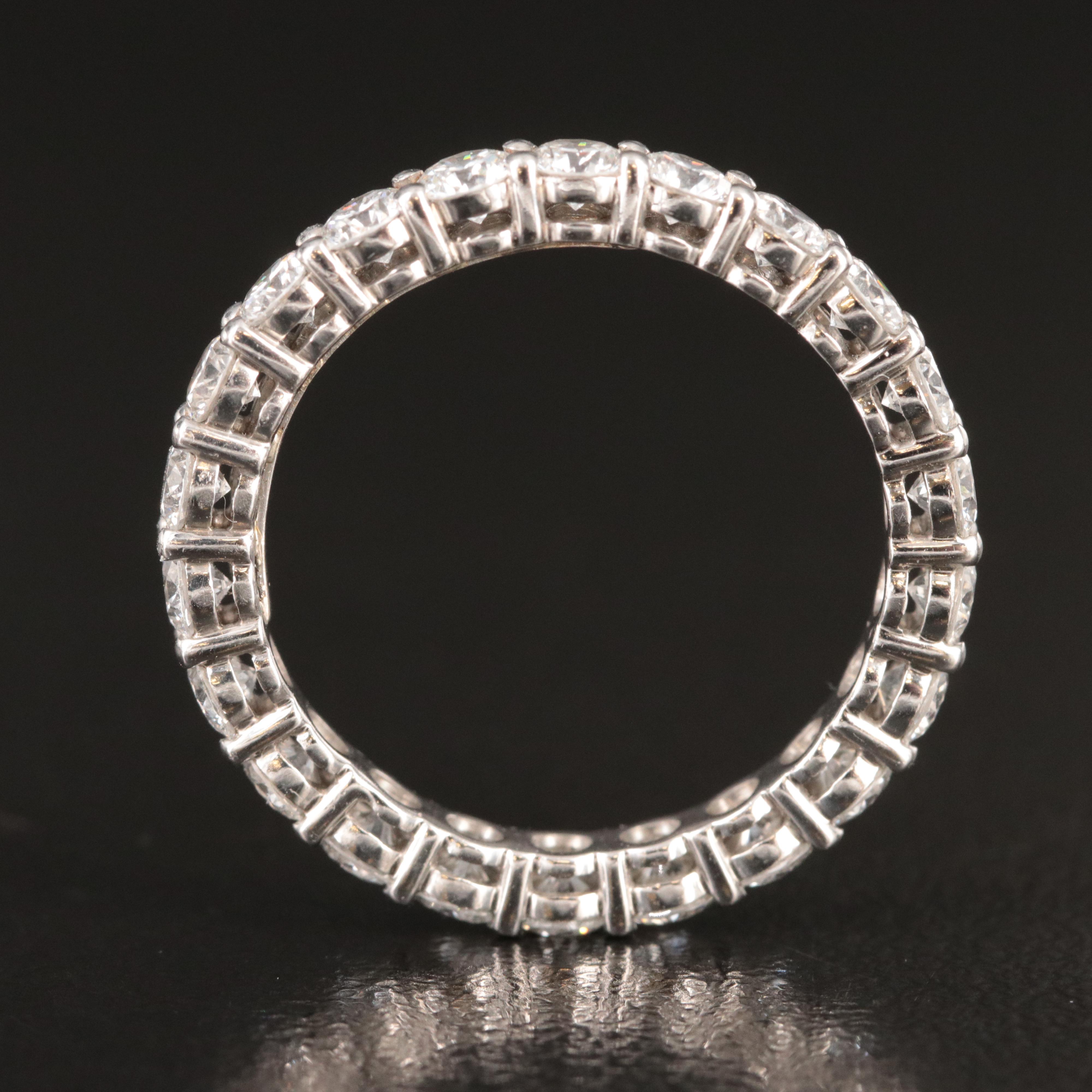 Tiffany & Co. Forever Platinum and 1.76 CTW Diamond Eternity Ring