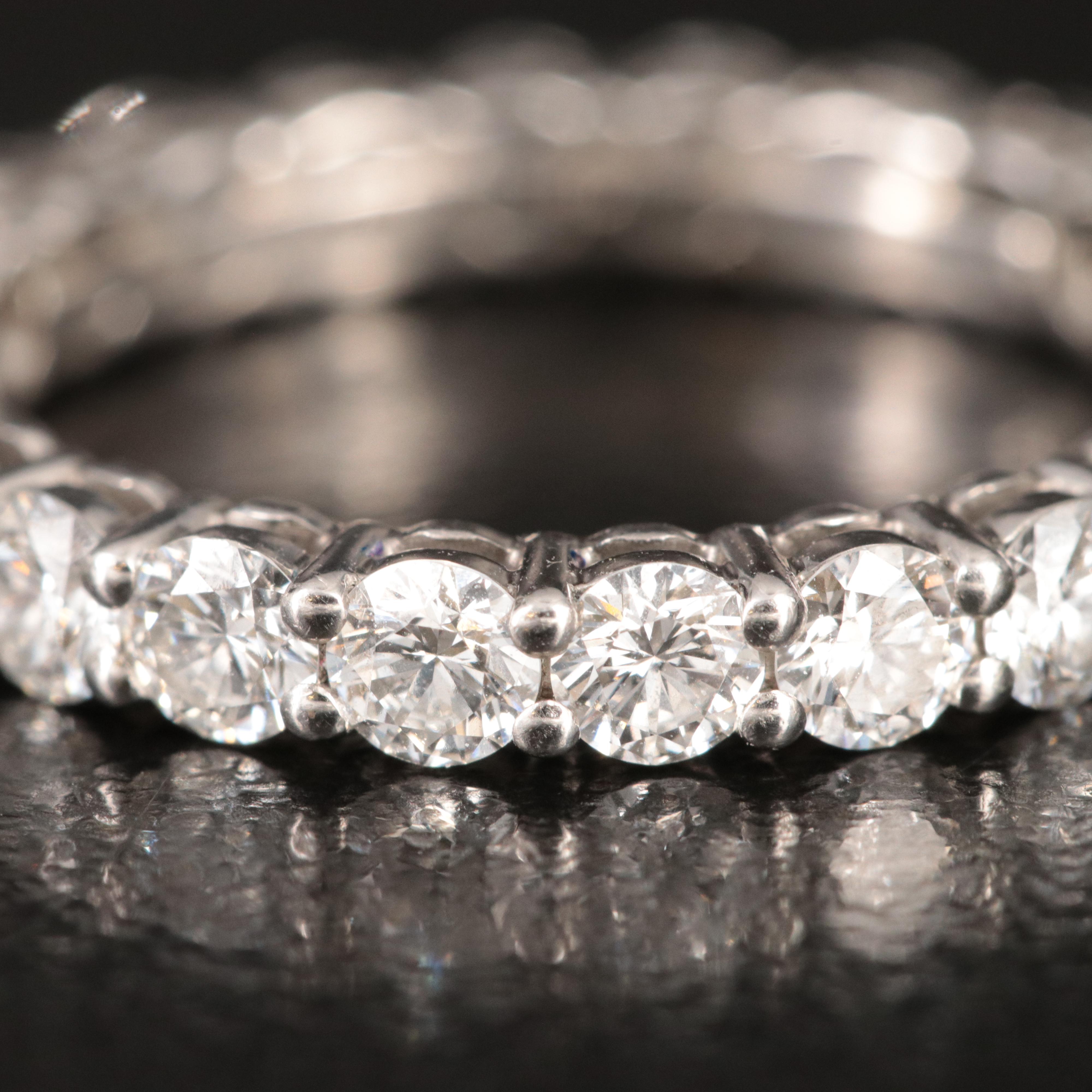 Tiffany & Co. Forever Platinum and 1.76 CTW Diamond Eternity Ring