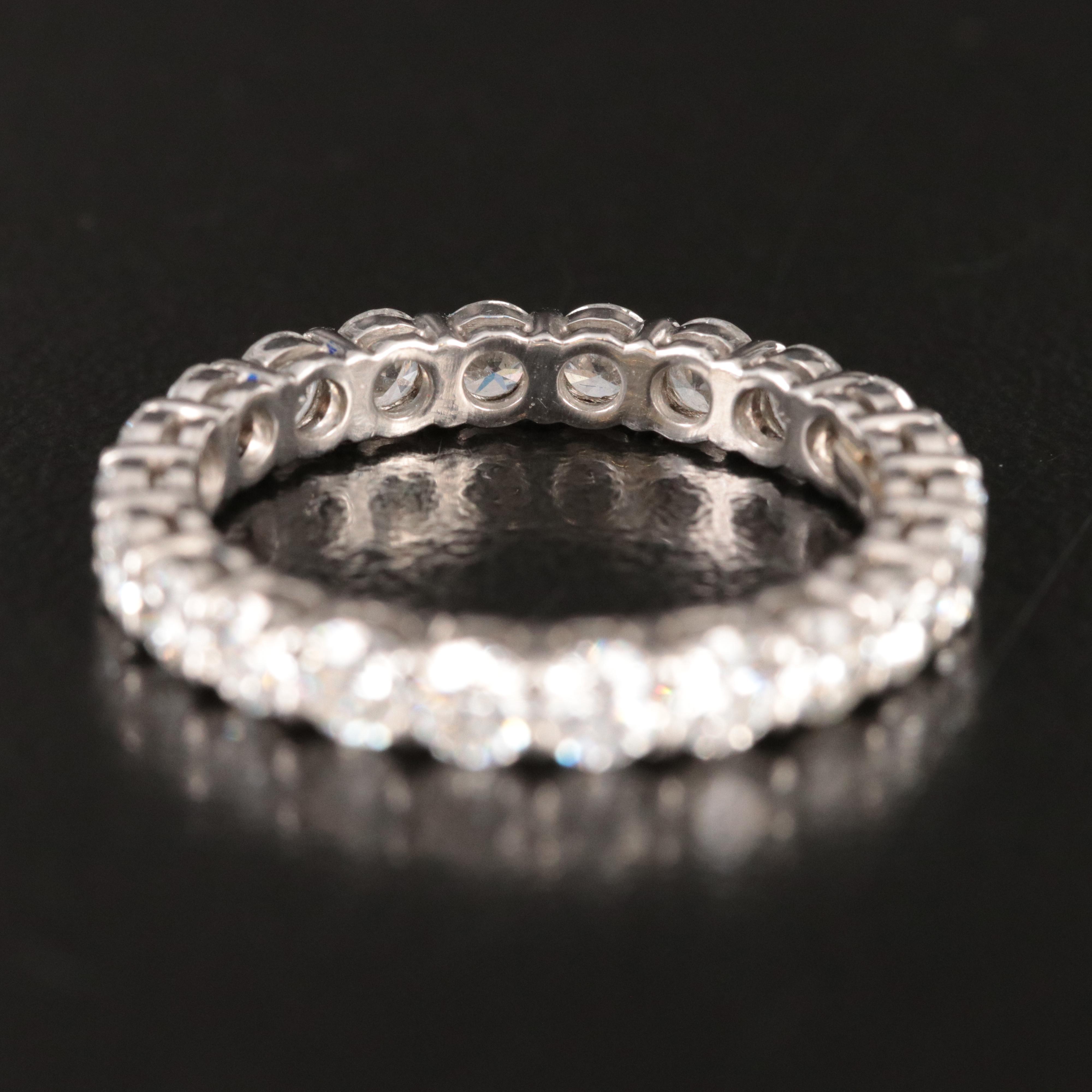 Tiffany & Co. Forever Platinum and 1.76 CTW Diamond Eternity Ring