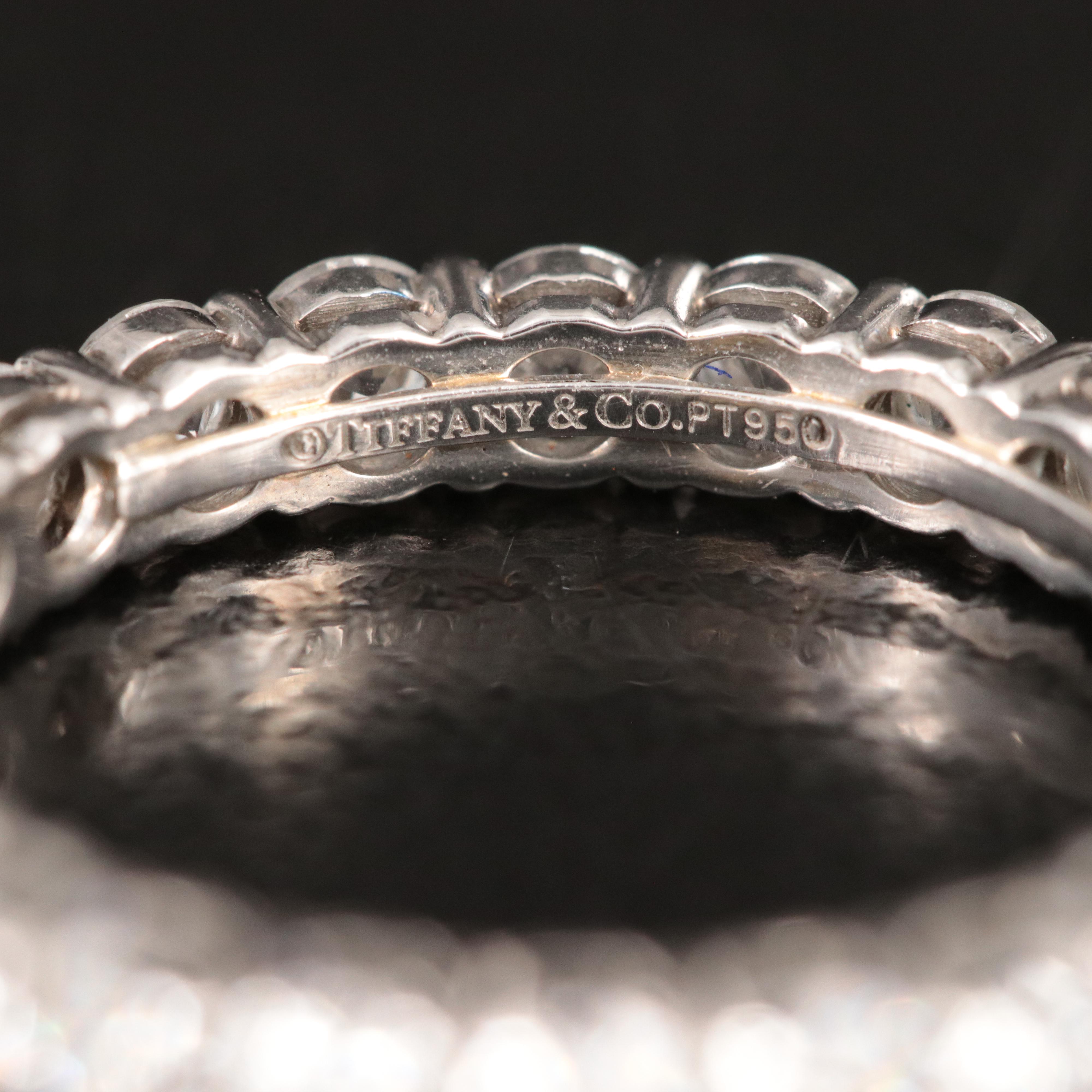 Tiffany & Co. Forever Platinum and 1.76 CTW Diamond Eternity Ring