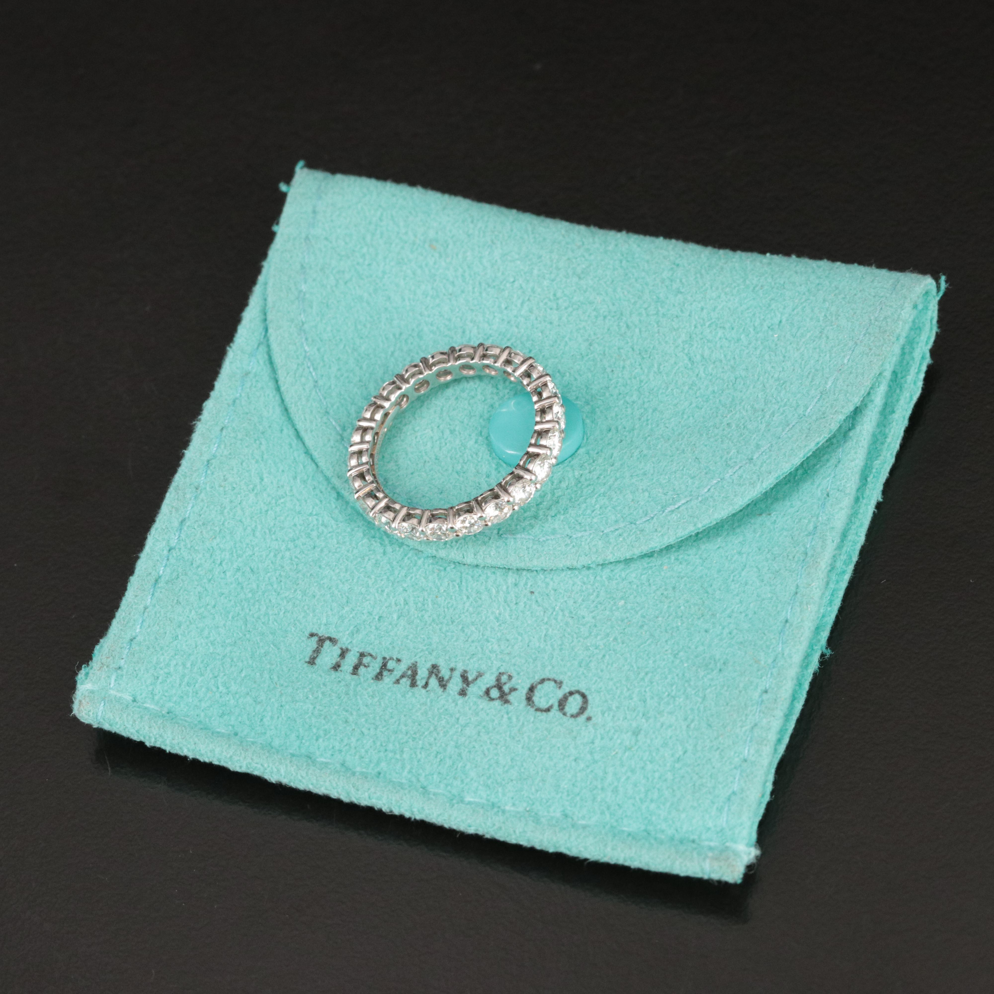 Tiffany & Co. Forever Platinum and 1.76 CTW Diamond Eternity Ring