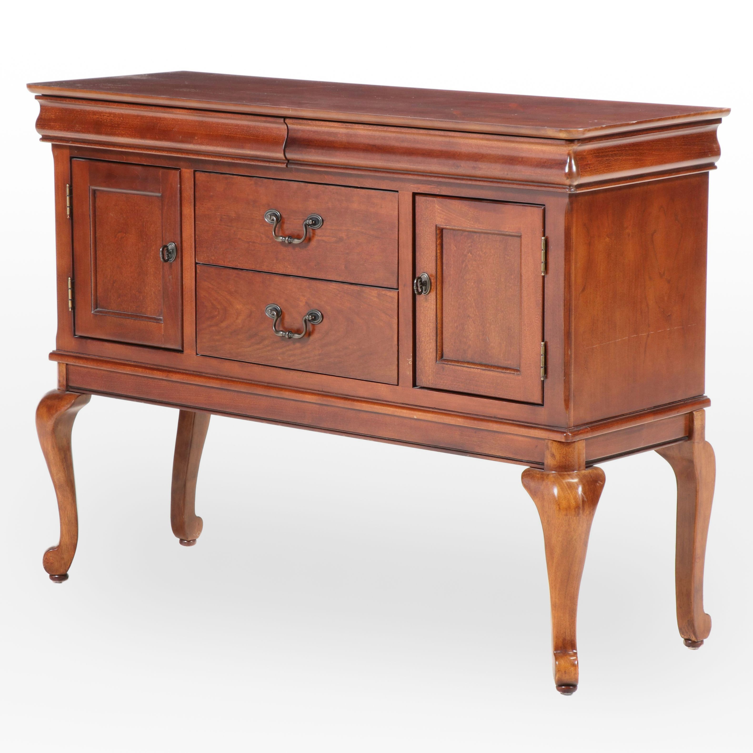 Universal Furniture Cherry Finish Queen Anne Style Sideboard