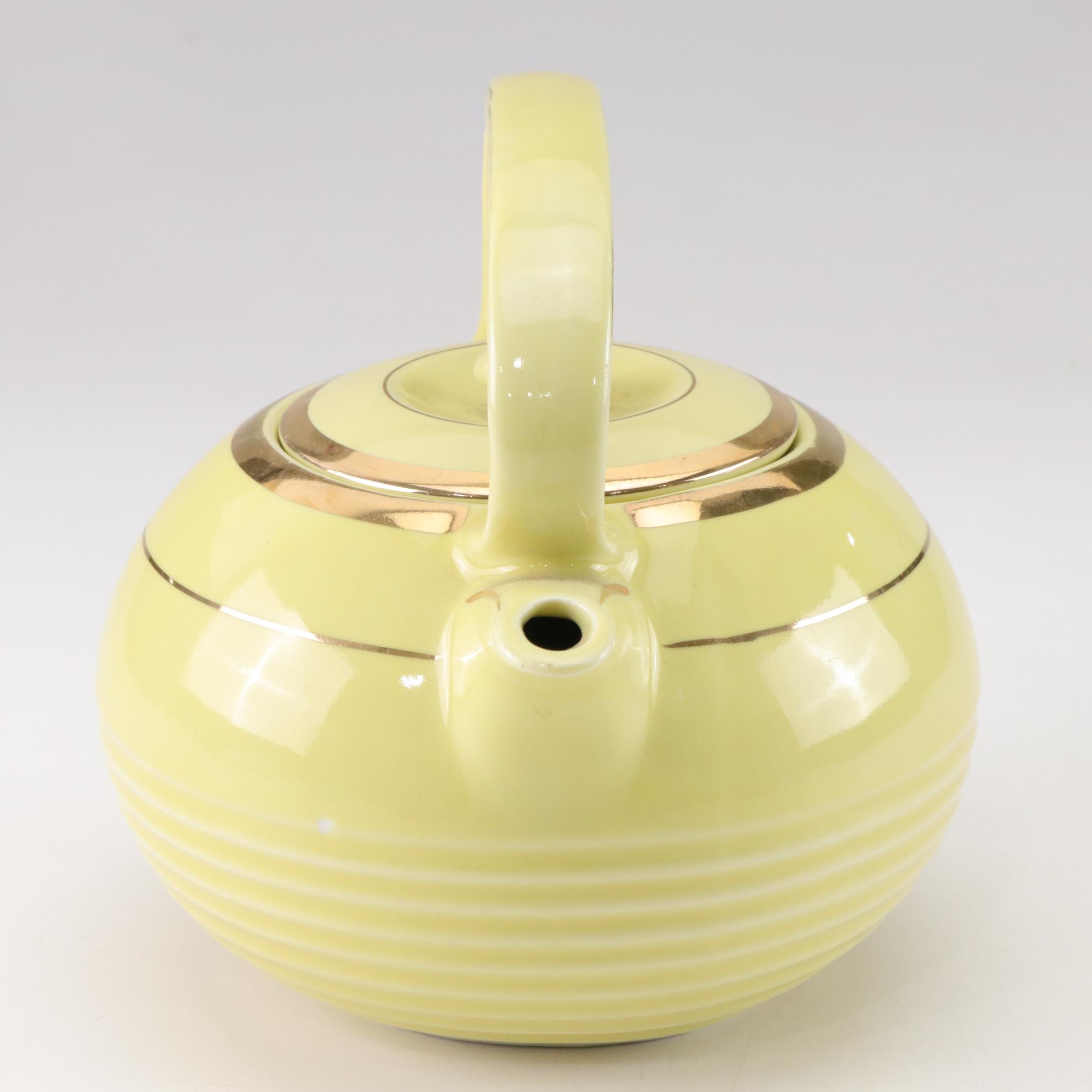 Mid Century Modern Teamaster "Twin Spout" Ceramic Tea Pot