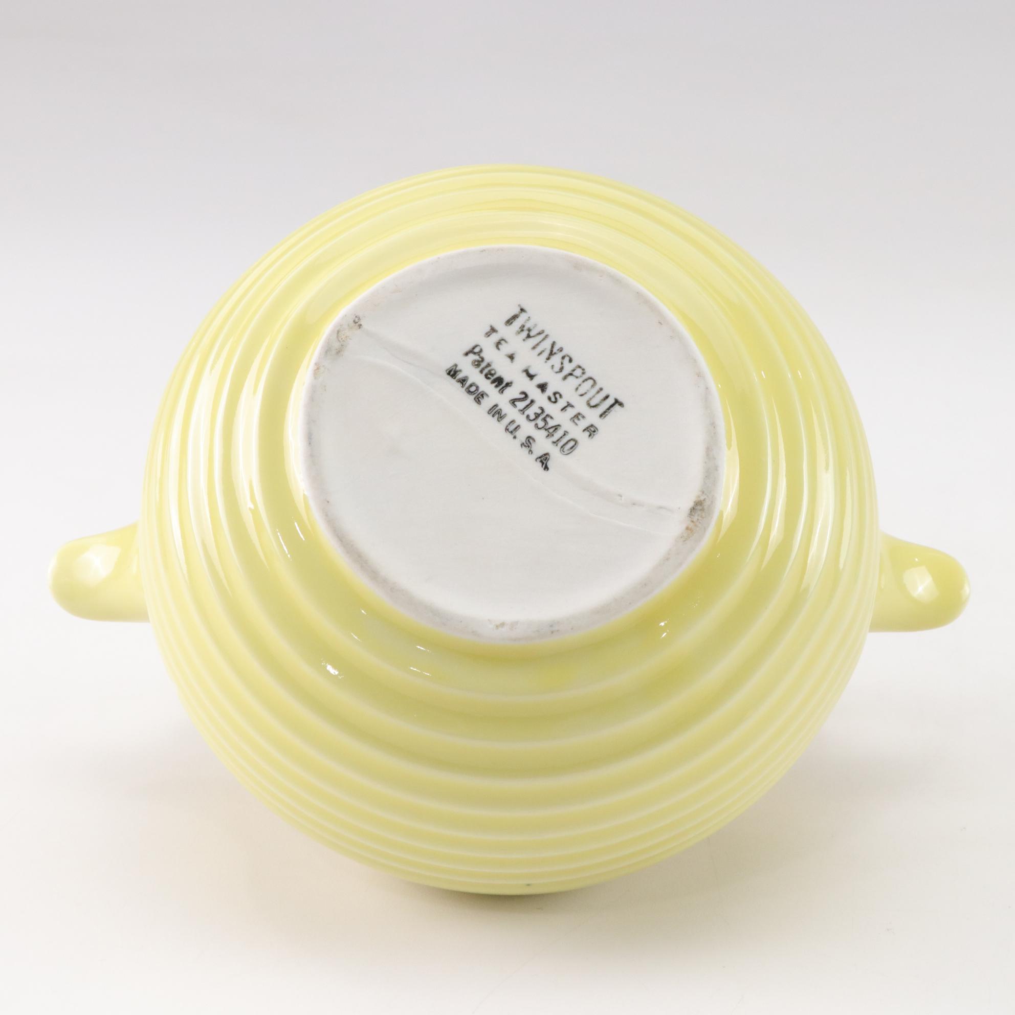 Mid Century Modern Teamaster "Twin Spout" Ceramic Tea Pot