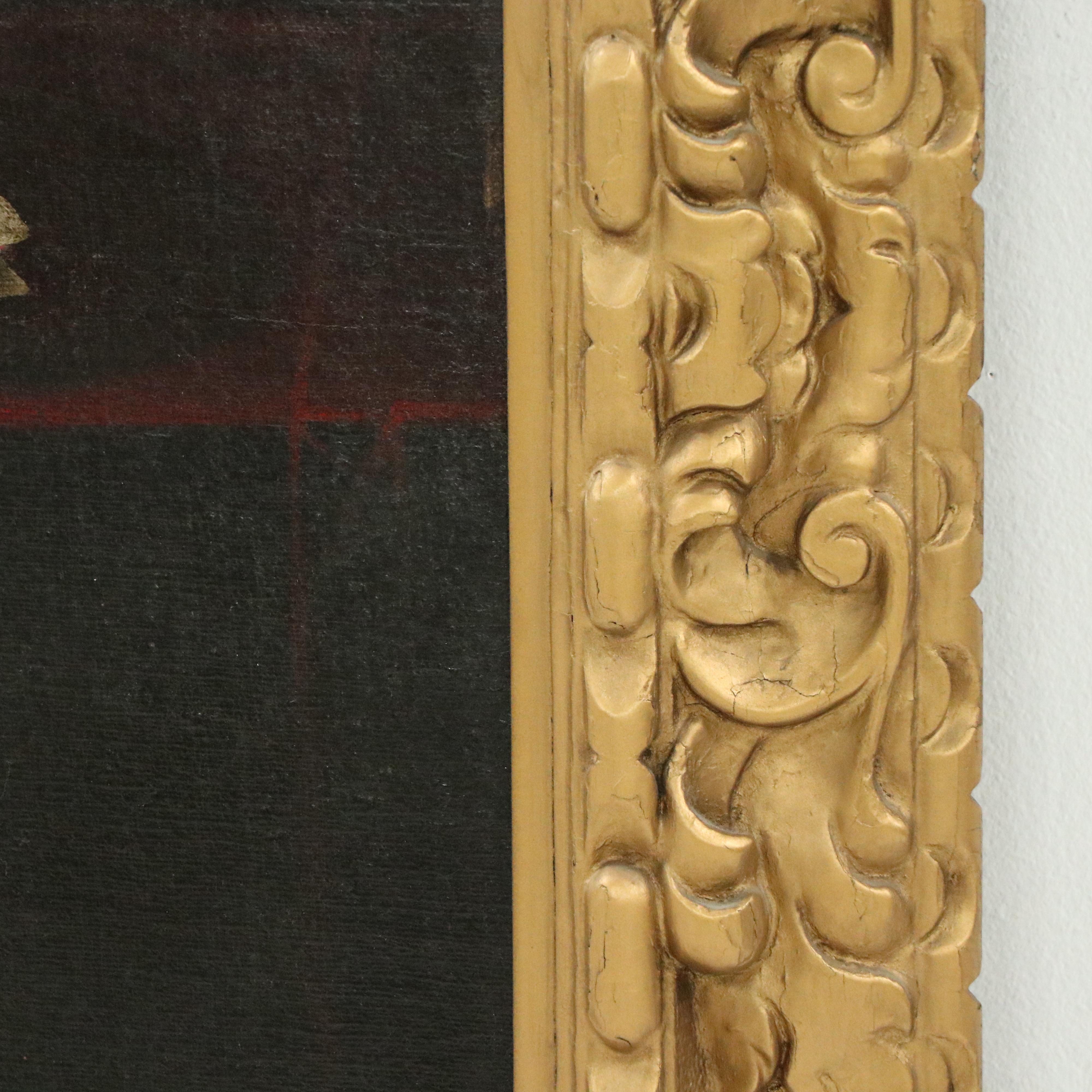 Oil Portrait of Spanish Noblewoman, Ascribed to Lorenzo Álvarez