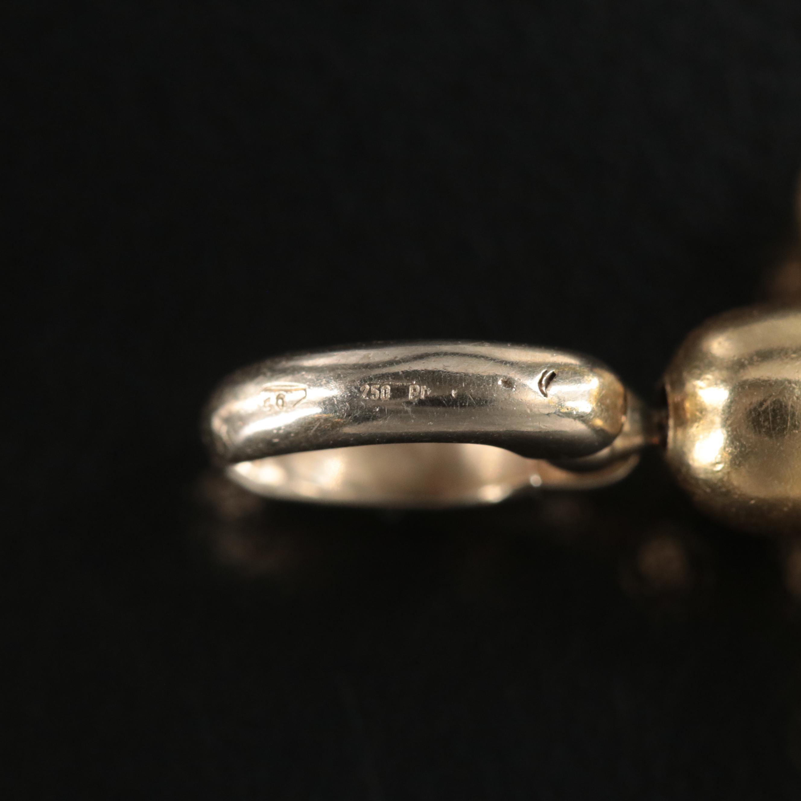 Sauro Italian 18K Two-Tone Gold Cross Pendant