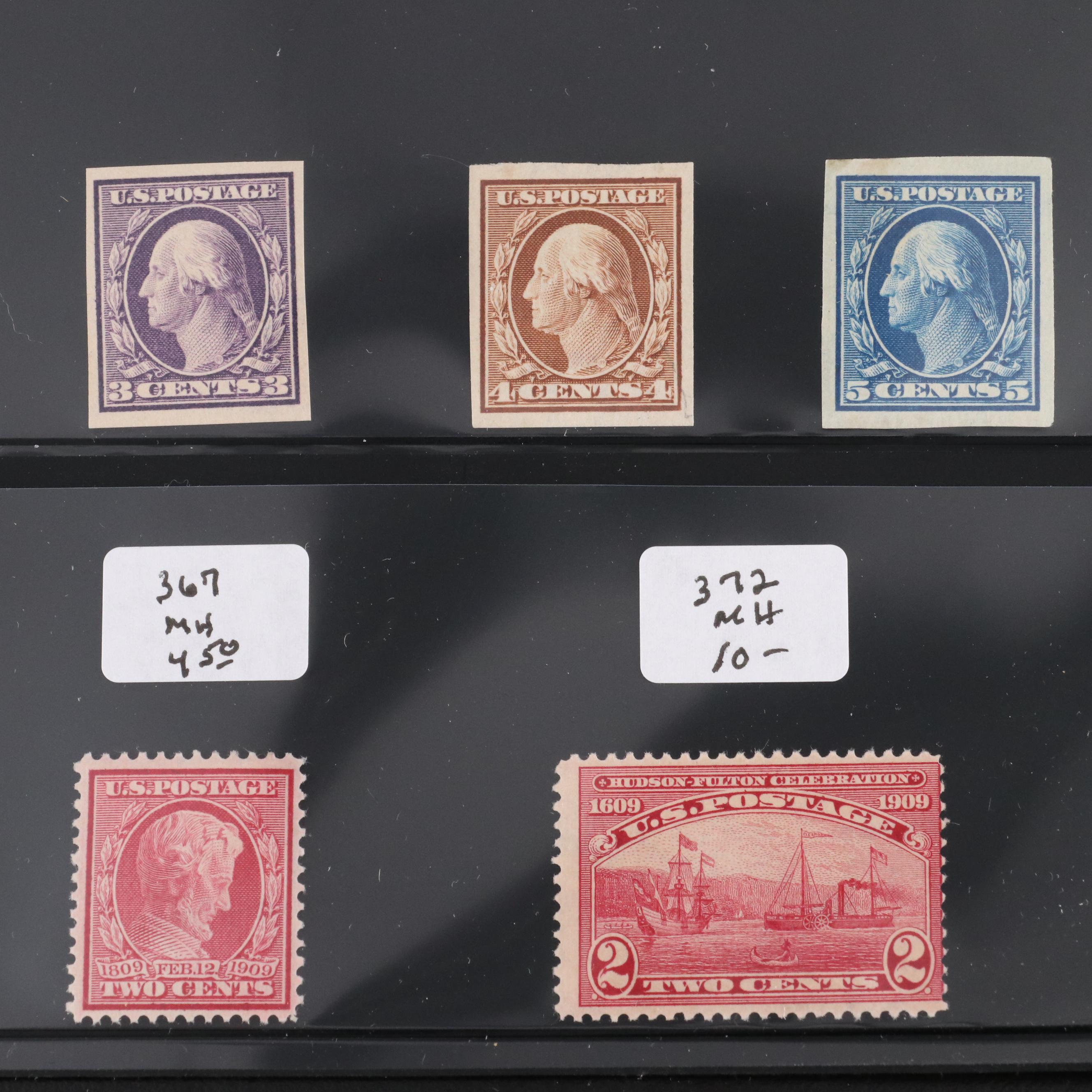 Twenty-Three Different Mint Condition Early U.S. Postage Stamps, Scott 230 - 372