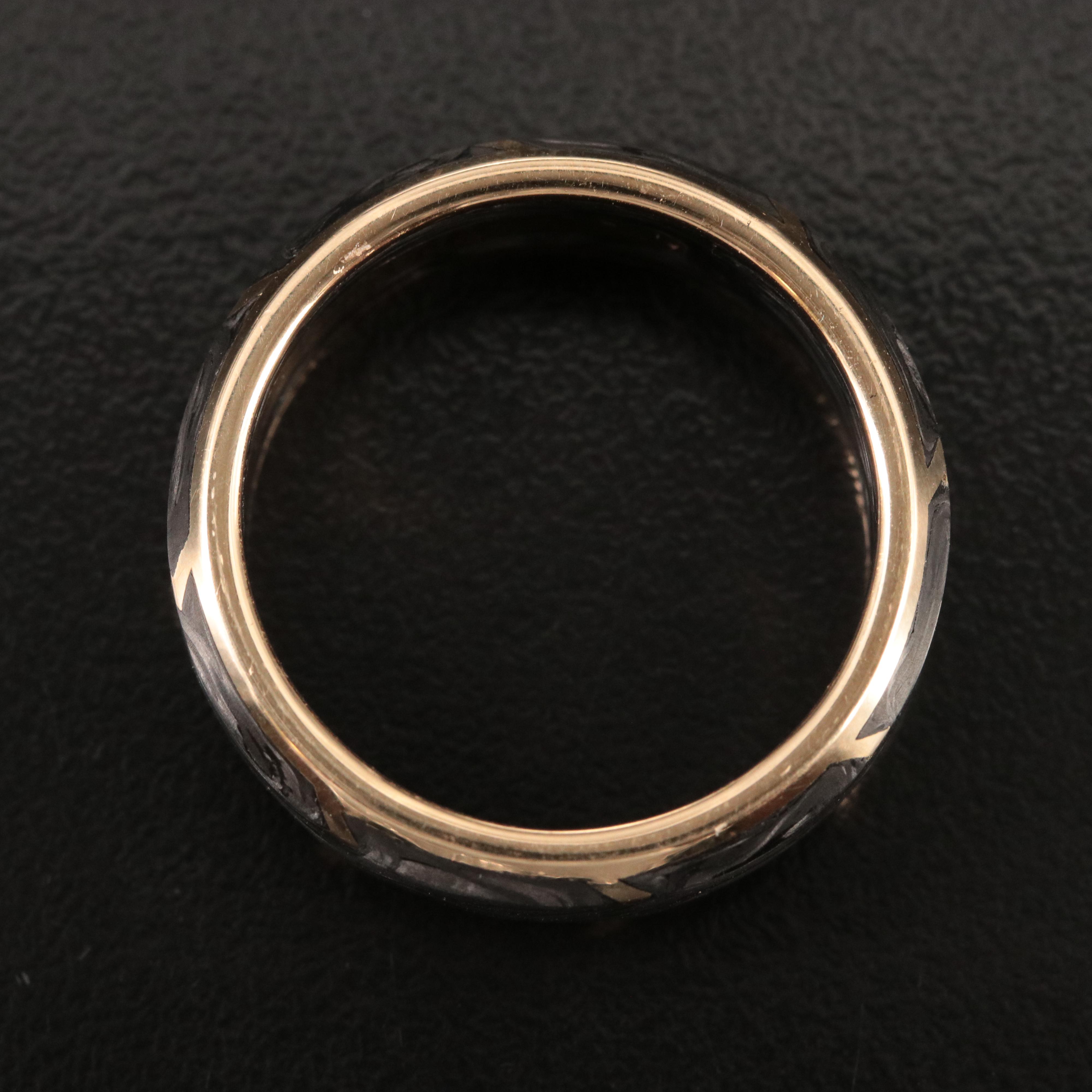 David Yurman 18K Forged Carbon Band