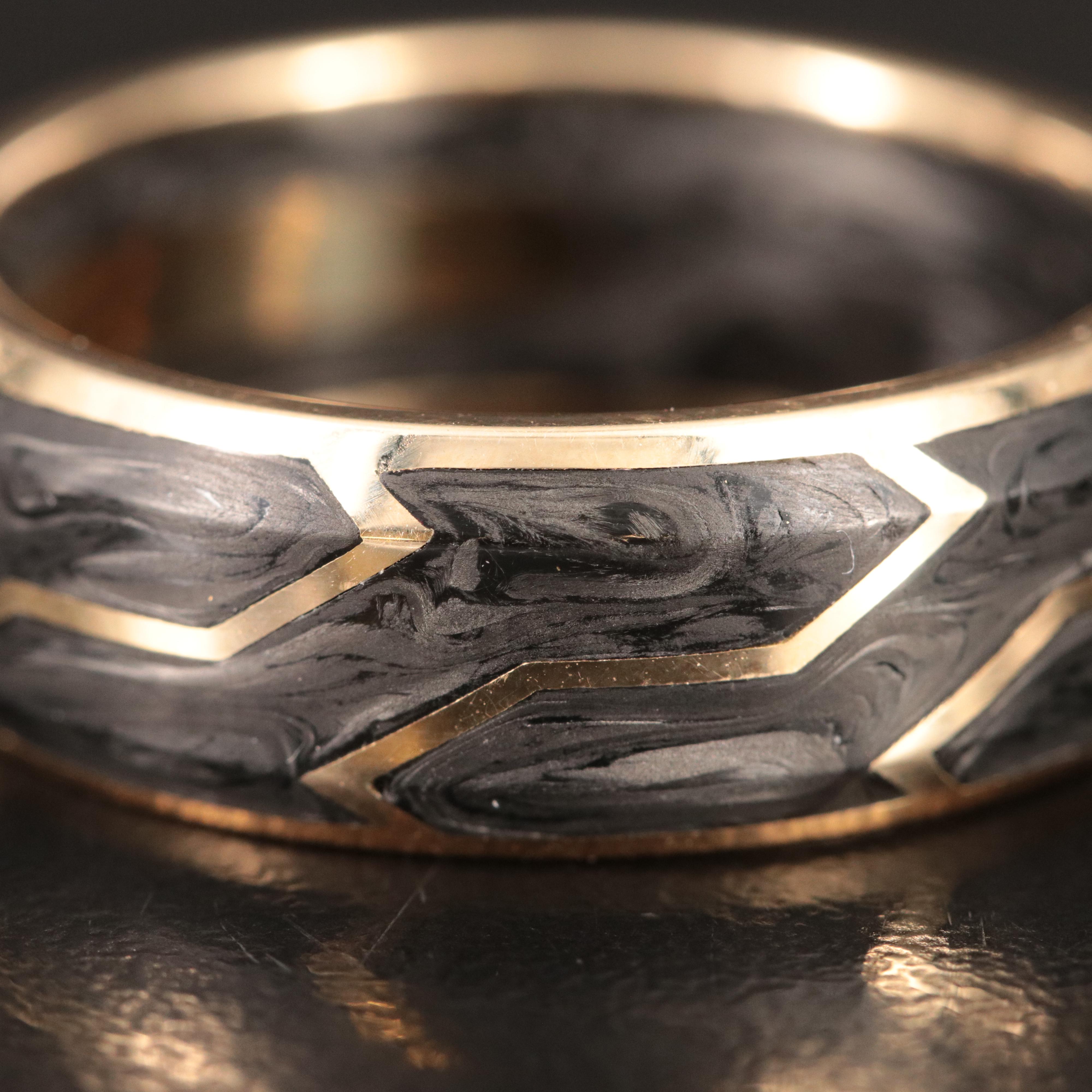 David Yurman 18K Forged Carbon Band