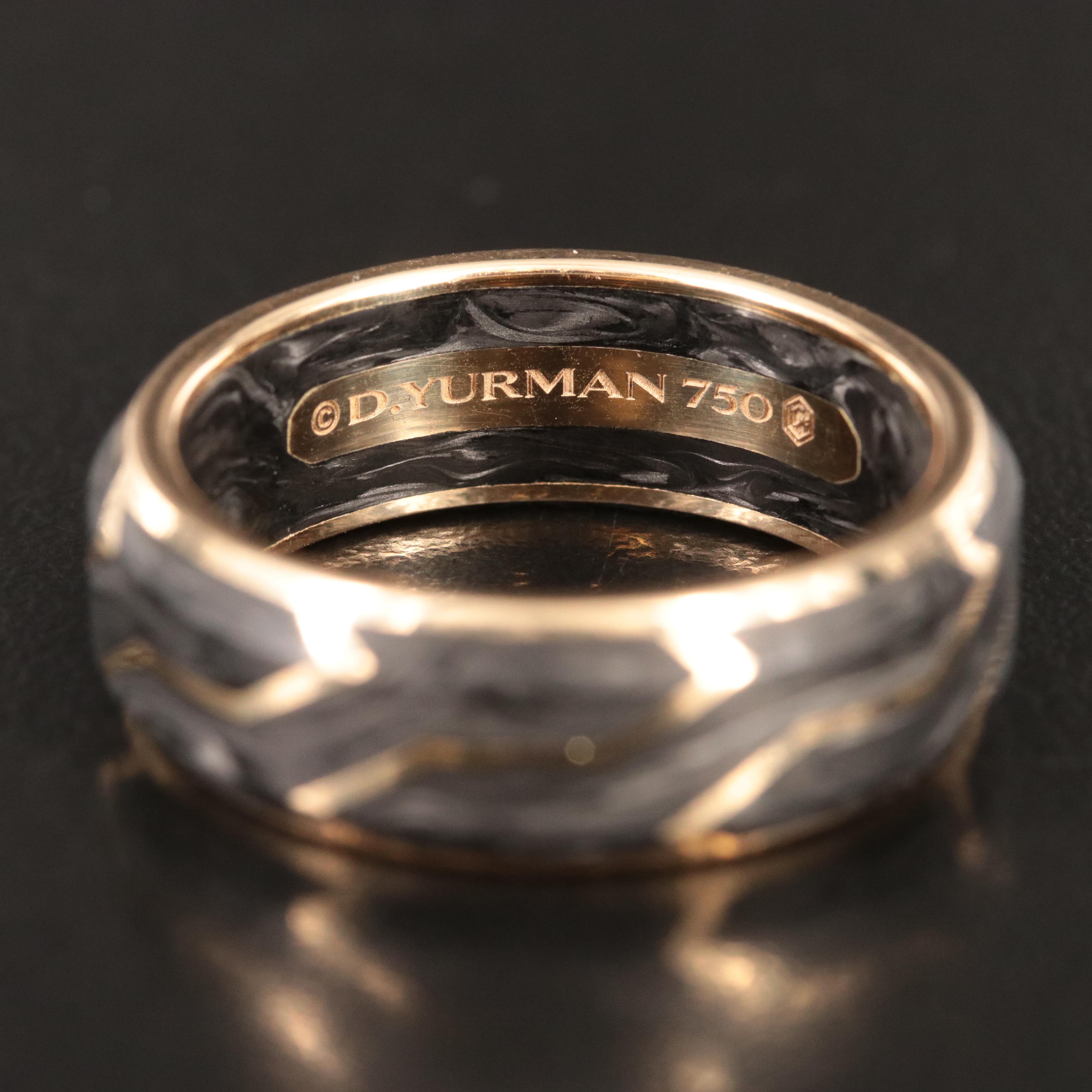 David Yurman 18K Forged Carbon Band