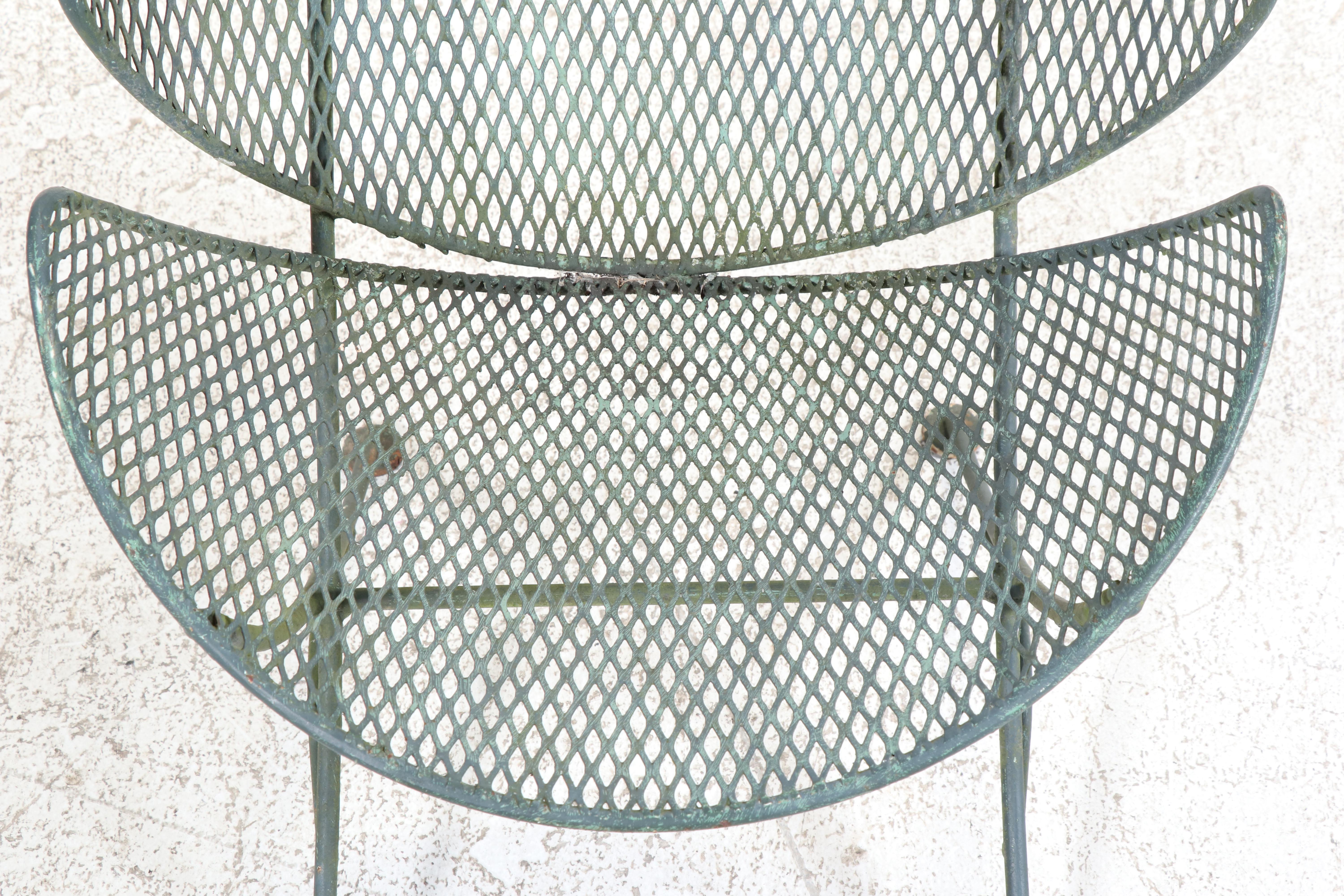 Pair of Maurizio Salterini Mid Century Modern Orange Slice Patio Chairs