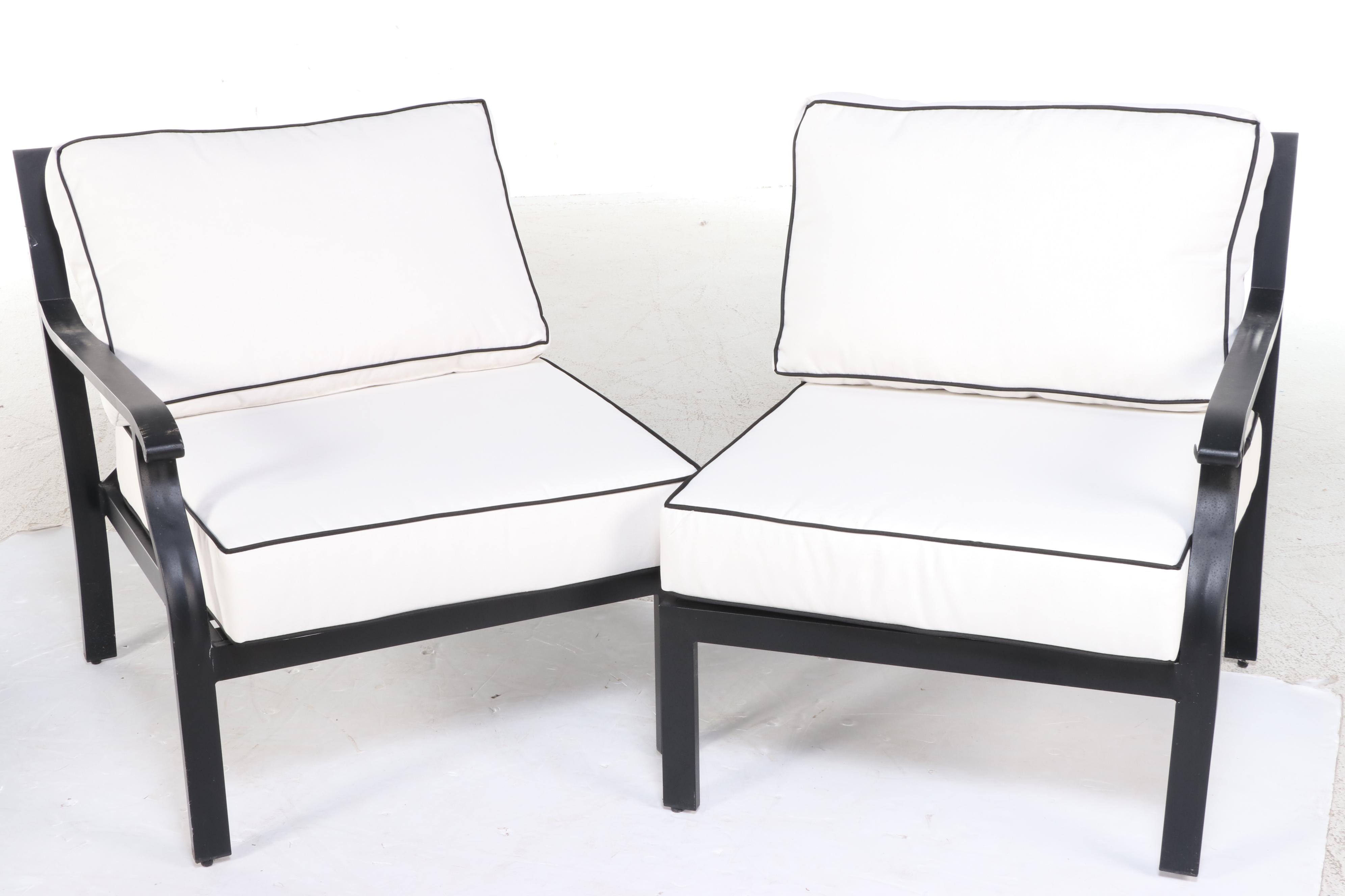 Kathy Ireland "Madison Avenue" Patio Settee and Coffee Table EBTH