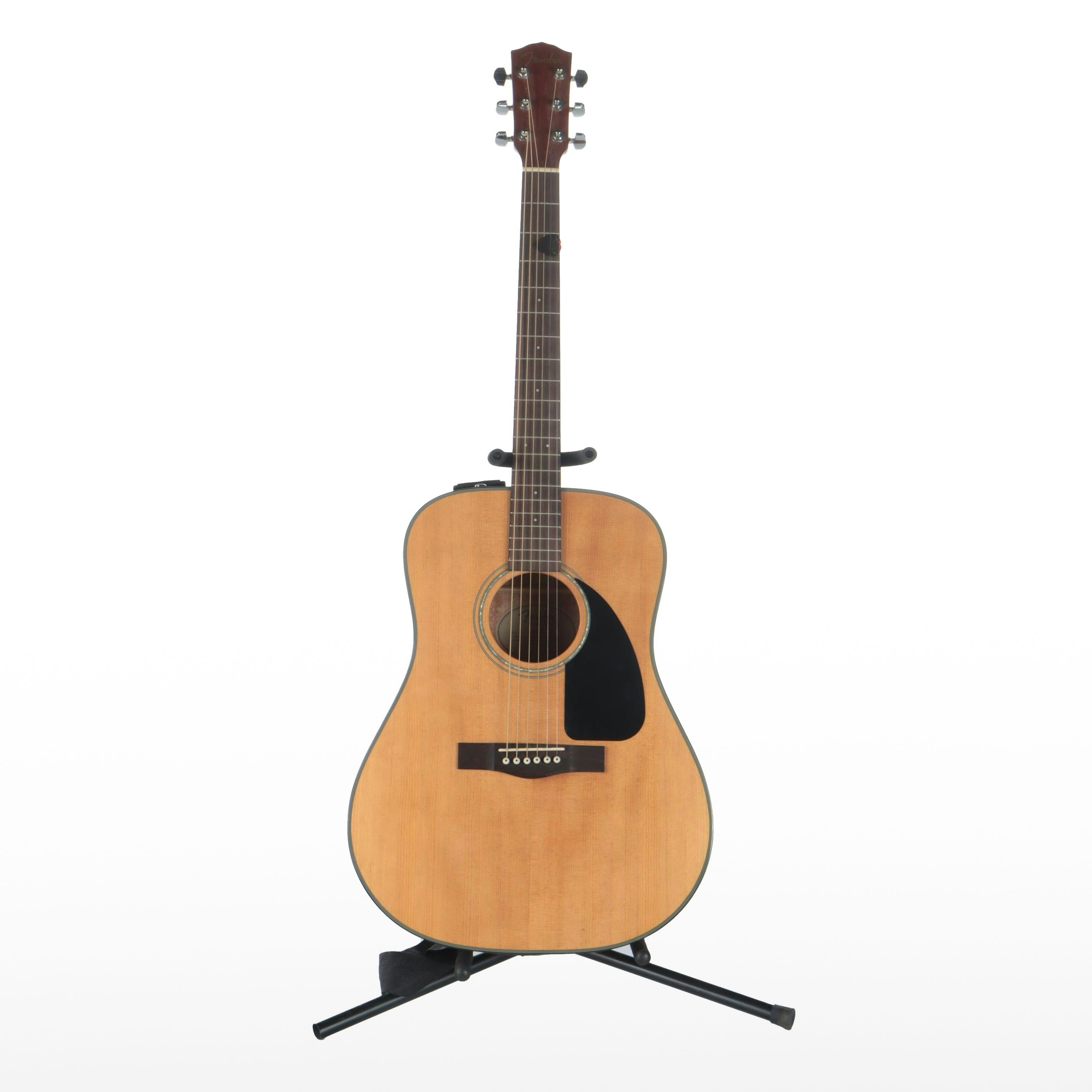 Fender DG8S Right-Handed Acoustic Guitar with Case and More