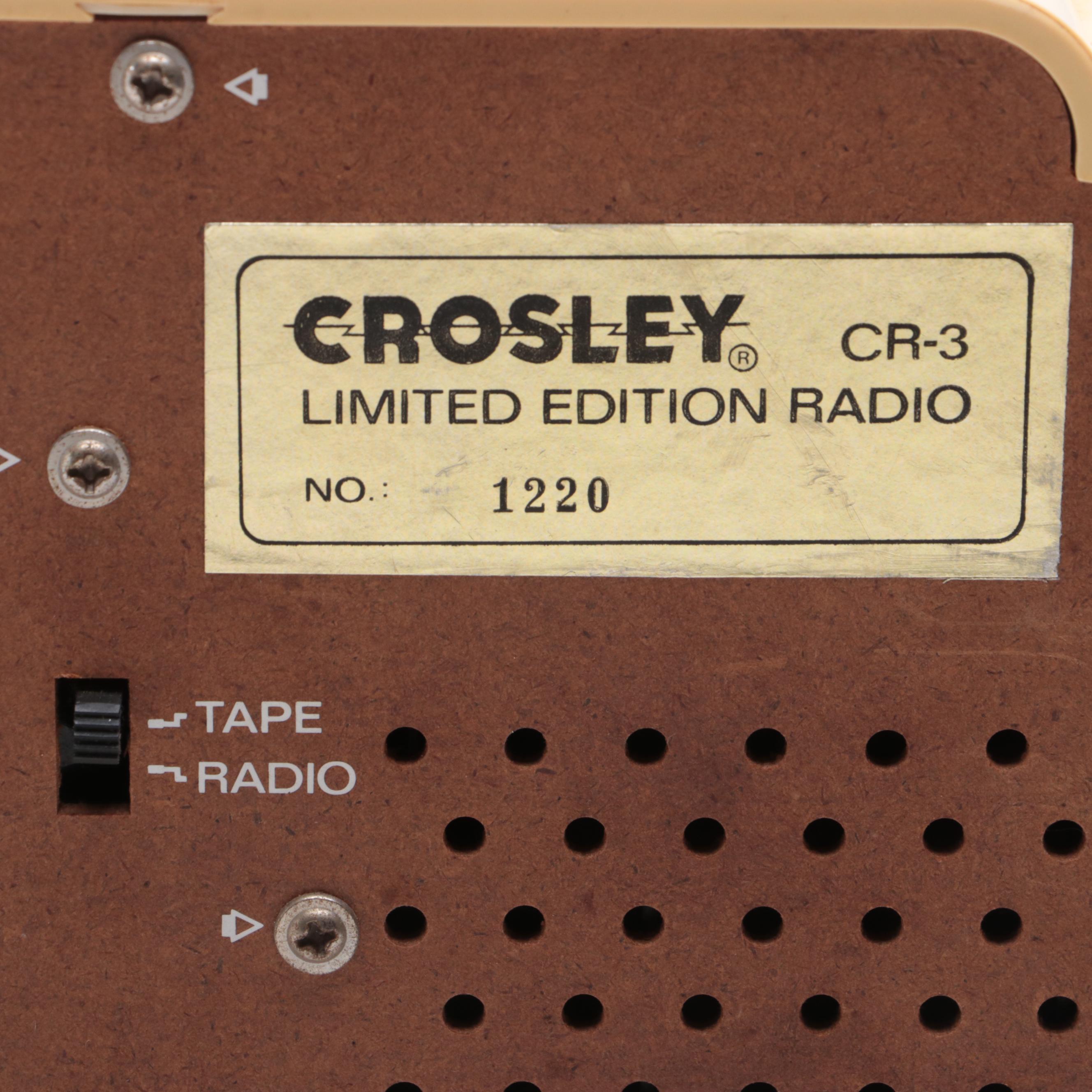 Crosley Collector's Edition Radio CR-3 Combination AM, FM and Cassette